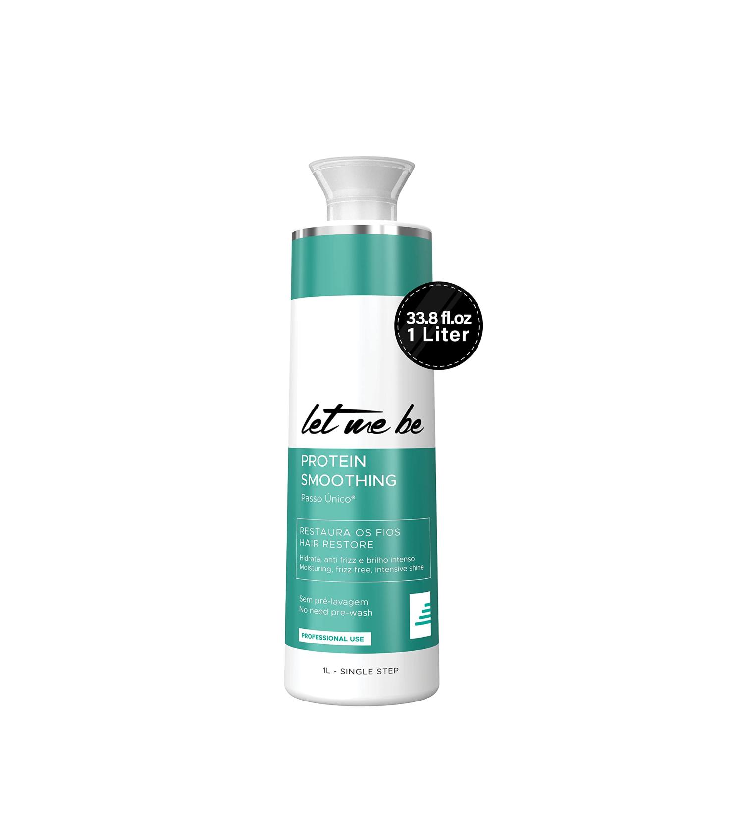 Let Me Be Hair Keratin Treatment 33.8 fl.oz - Brazilian Protein Smoothing & Moisturizing Treatment for Frizz-Free, Shine, and Straight Hair - Buy Online on SooperMarket.com
