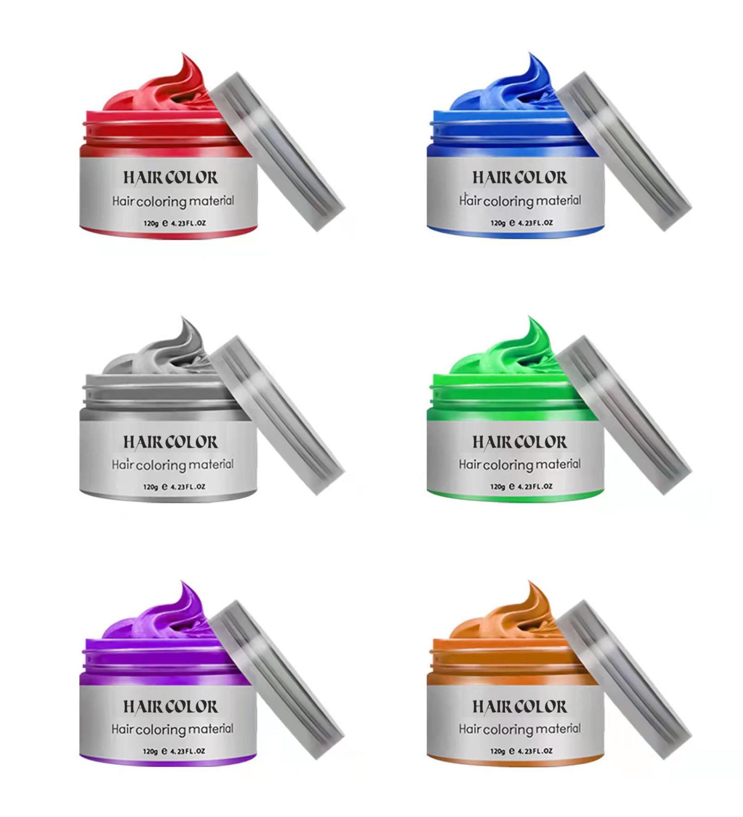 Kids Temporary Hair Color Dye Wax Set - 6 Vibrant Colors for Girls, Perfect Birthday Party & Holiday Gift for Ages 4-9 - Ideal for Cosplay, DIY Fun, Halloween & Christmas Celebrations - Buy Online on SooperMarket.com