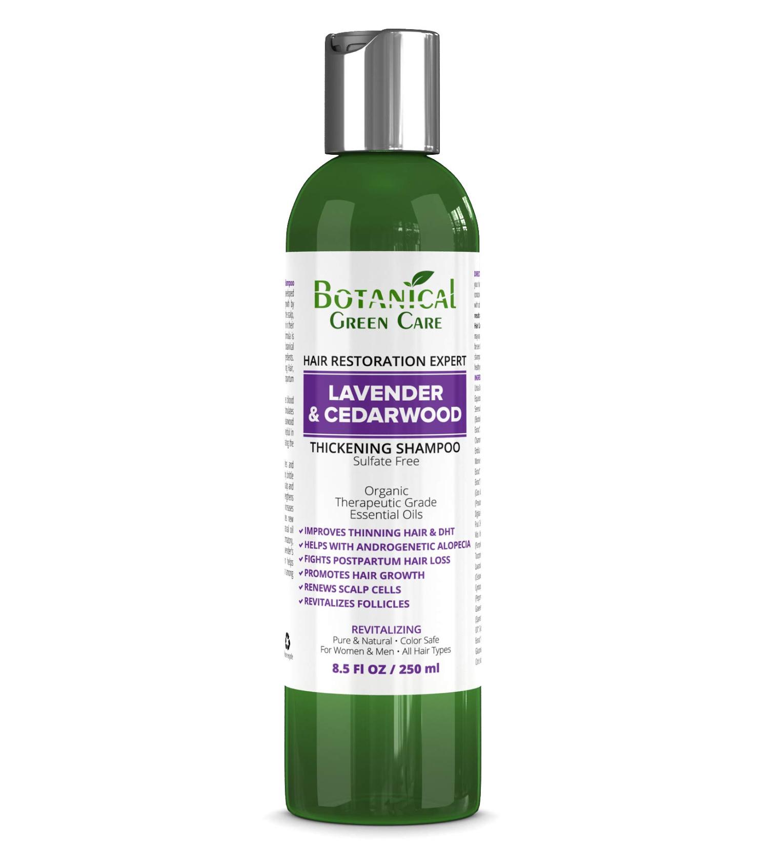 Lavender & Cedarwood Thickening Shampoo for Thinning Hair | Hair Growth & Loss Solution for Men & Women - Buy Online on SooperMarket.com