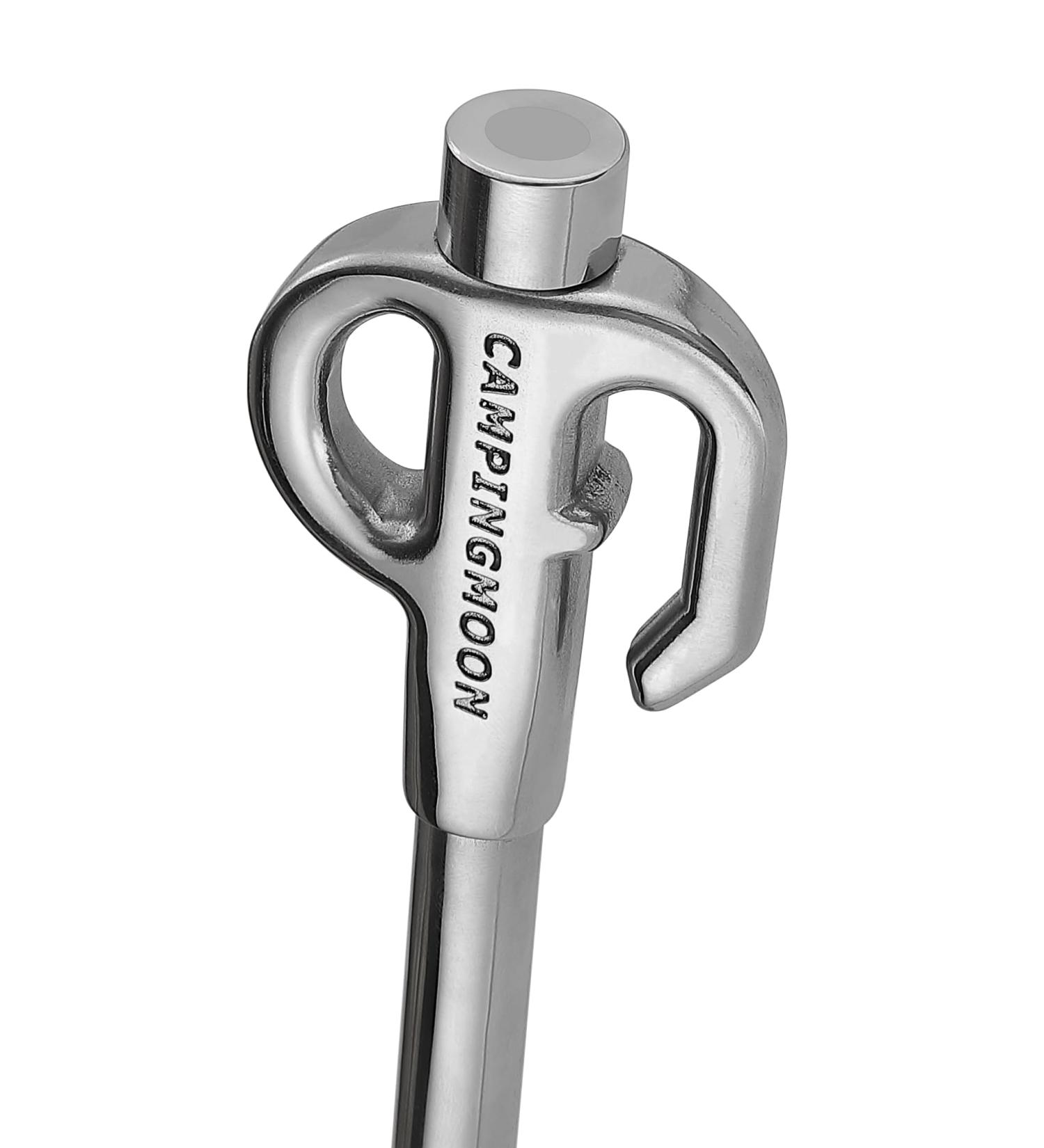 Campingmoon Dog Tie Out Stake 360 Swivel Heavy Duty Strongest Dog Anchor Spike for Tie-Out Cable Chain 30CM - Buy Online on SooperMarket.com