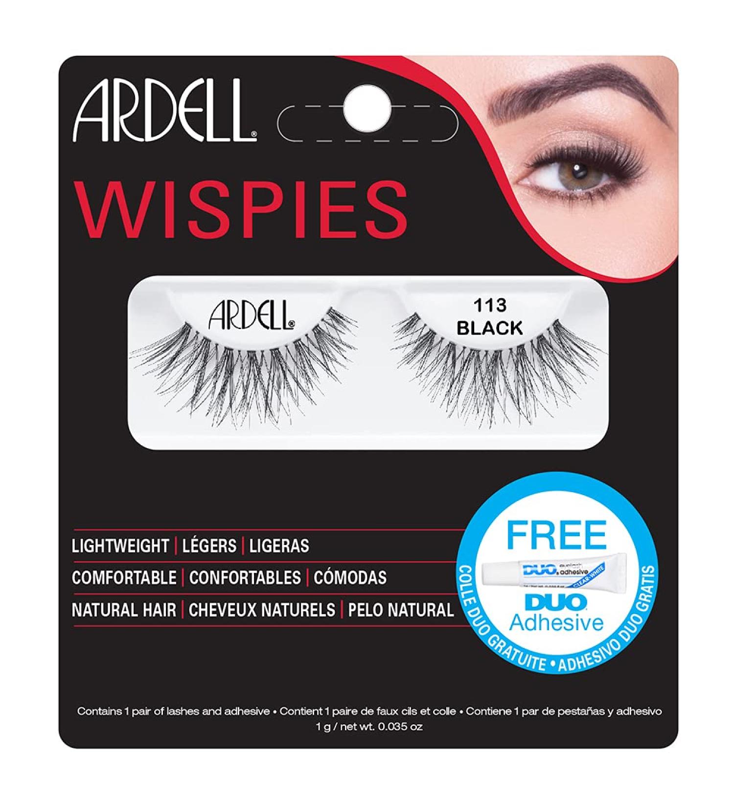 Ardell Glamour Lashes 113 Black - Stunning False Eyelashes for a Glamorous Look - Buy Online on SooperMarket.com