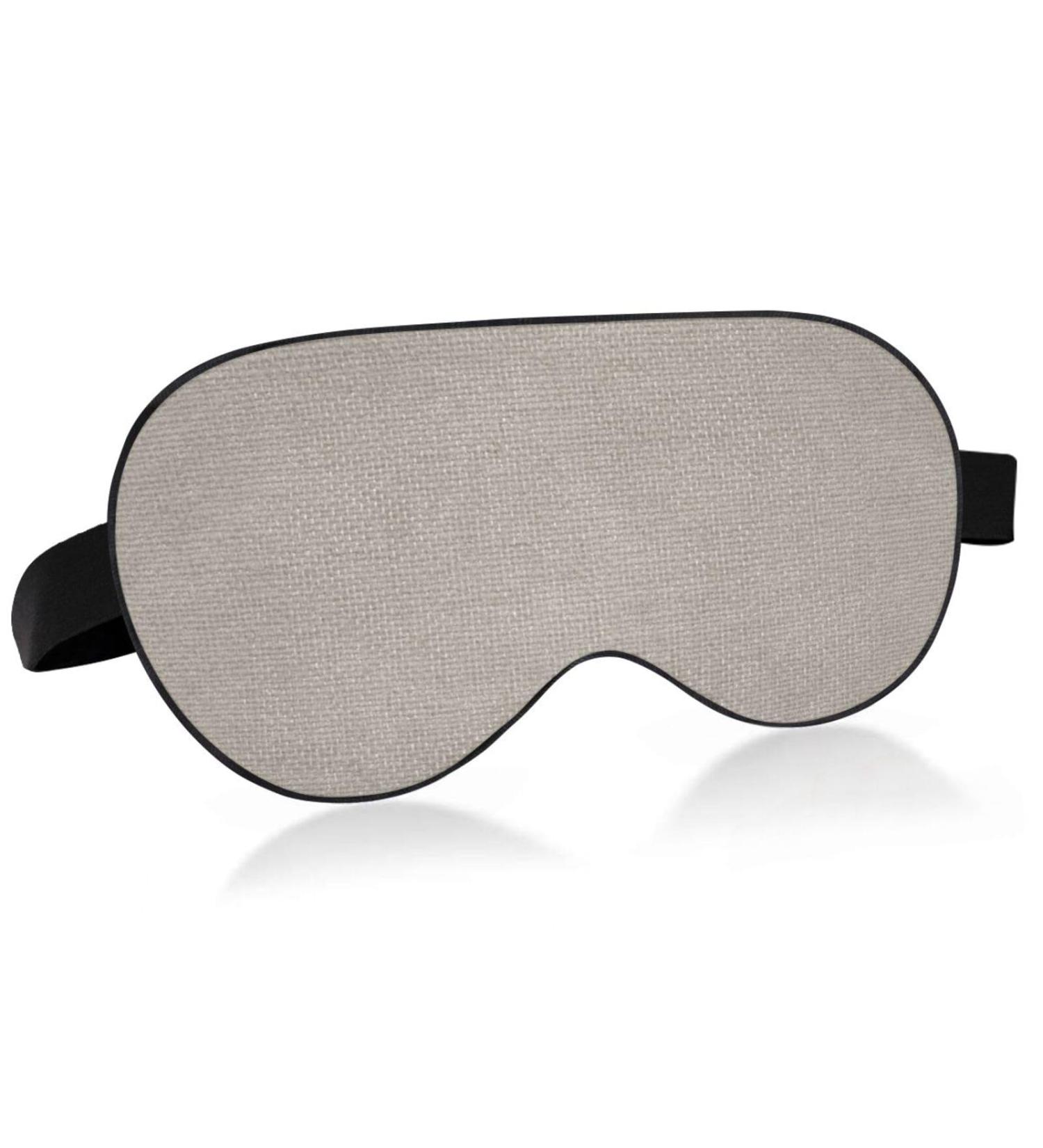 Adjustable Light Blocking Eye Mask for Travel, Yoga, and Deep Sleep - Light Grey - Buy Online on SooperMarket.com