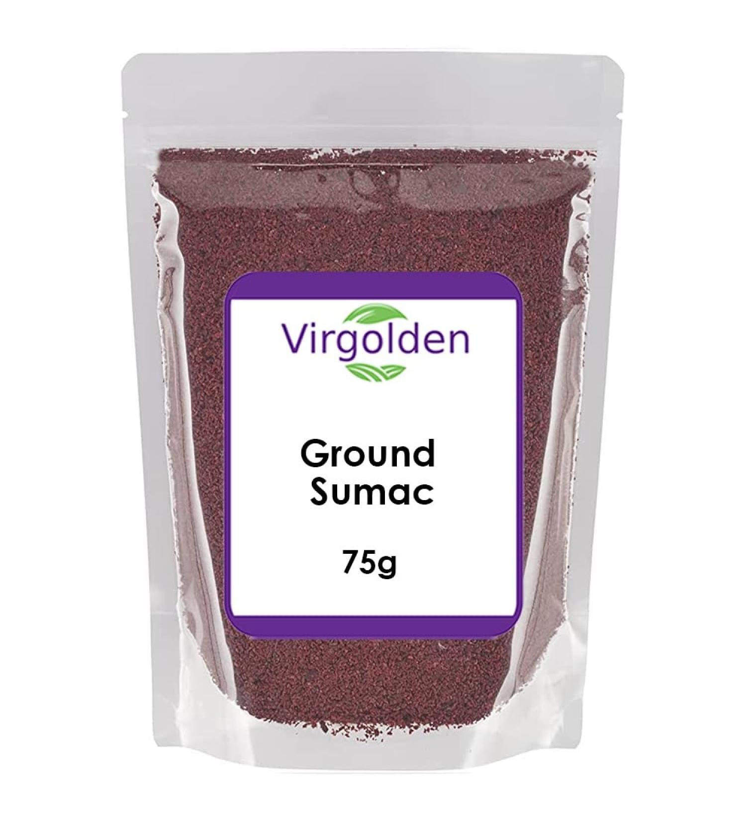 Turkish Sumac Powder 75g by Virgolden - 100% Natural Vinegar Tree Spice - Buy Online on SooperMarket.com