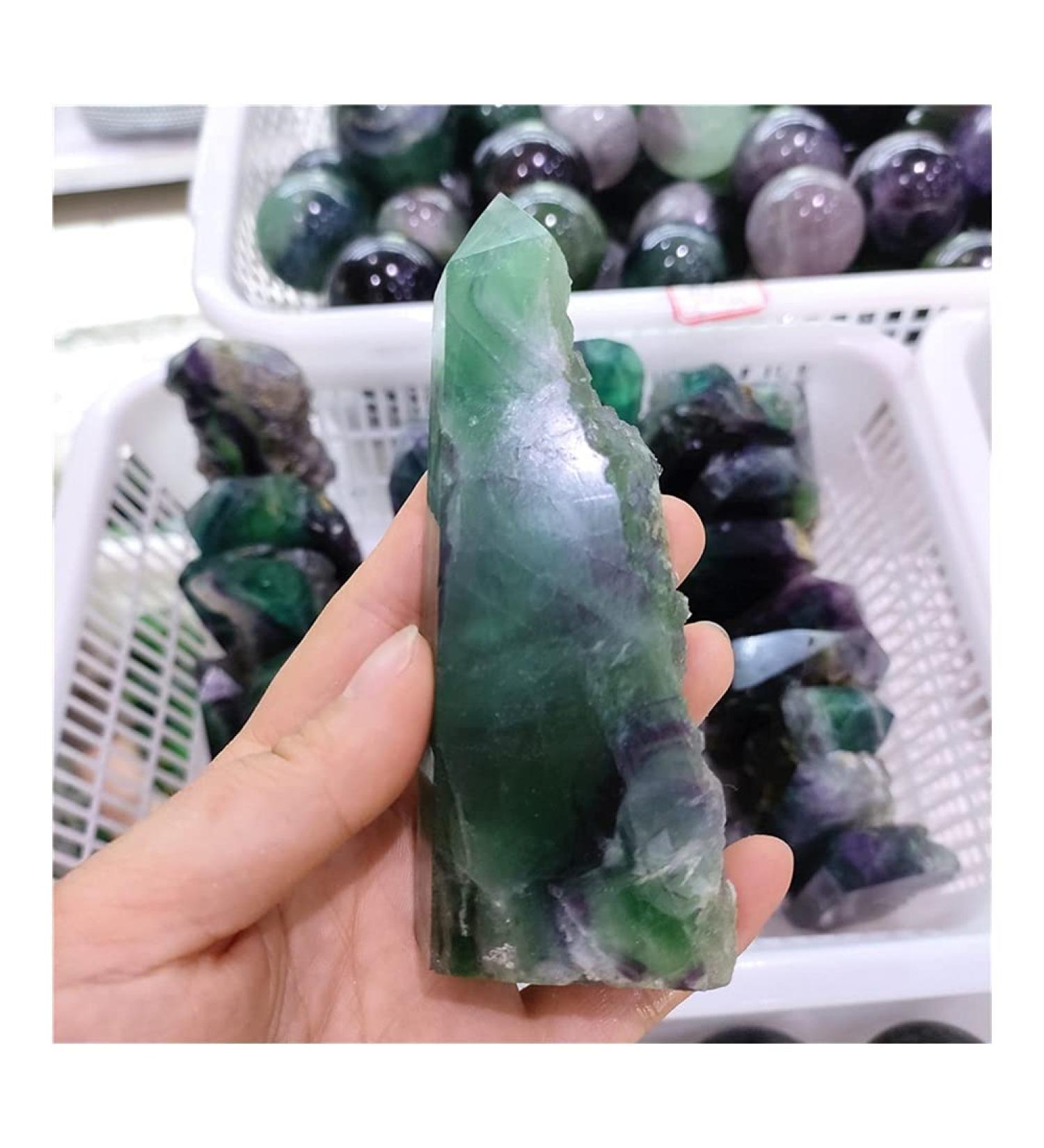 Stone Crafts Fluorite Gemstones Natural Stone Crystals Quartz Power Reiki Stones Stone Crystal Reiki - Buy Online on SooperMarket.com