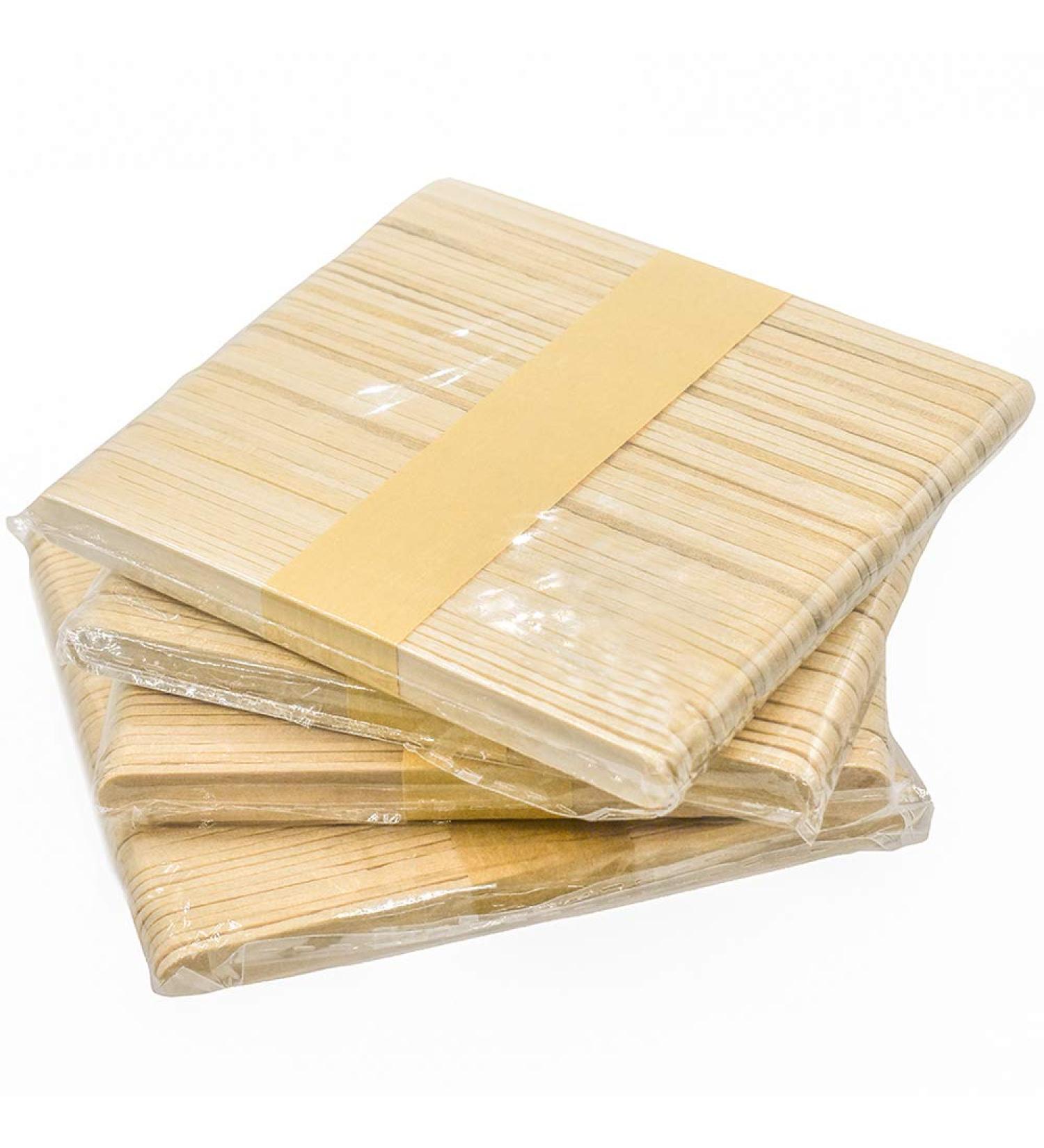 200pcs 4.5 Natural Wooden Food Grade Craft Sticks for DIY Crafts and Ice Cream - Eco-Friendly Popsicle Sticks - Buy Online on SooperMarket.com