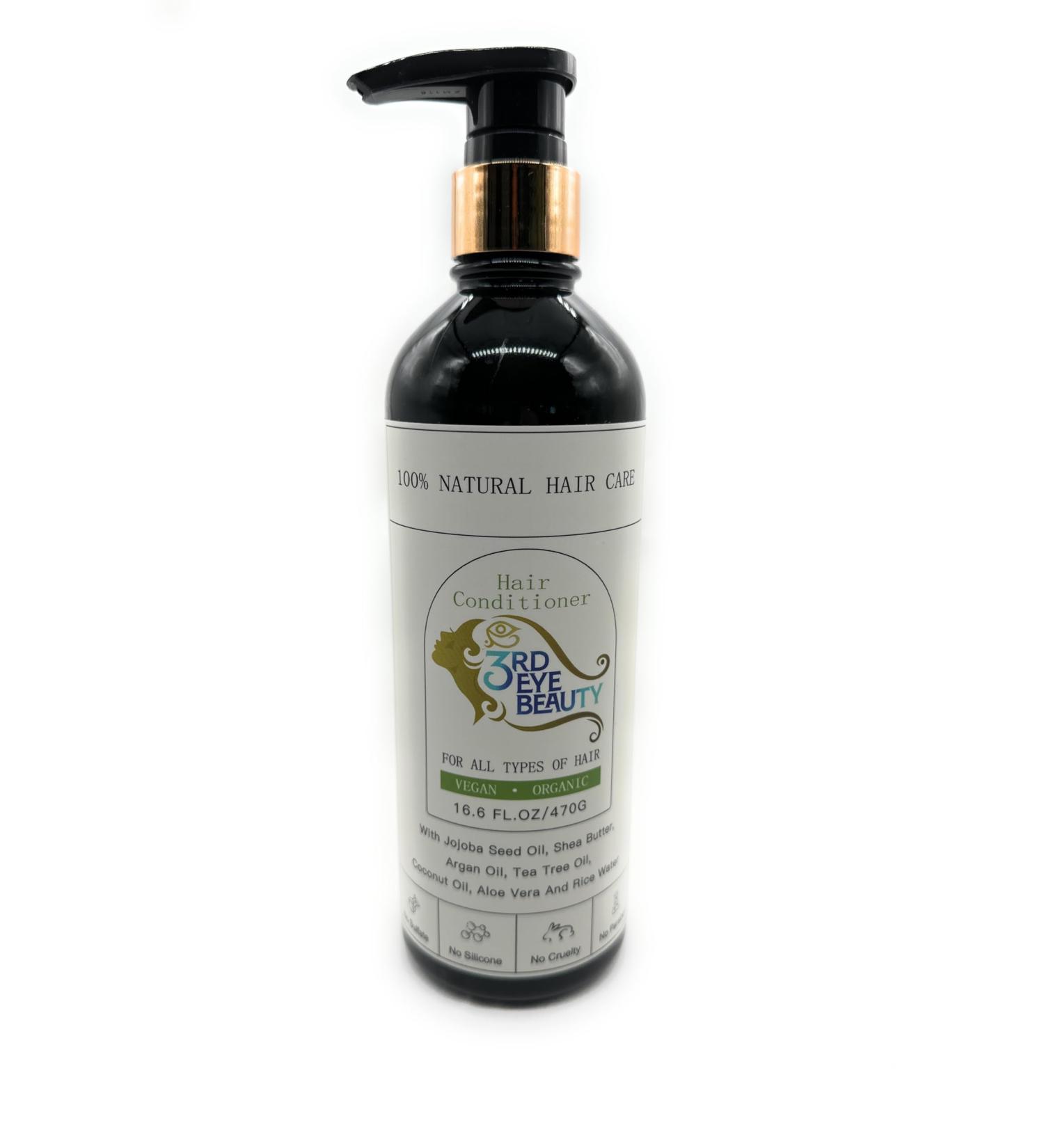 All-Natural Vegan Hair Conditioner | Sulfate & Silicone Free with Argan Oil Tea Tree Oil Aloe Vera & Rice Water | International Shipping - Buy Online on SooperMarket.com