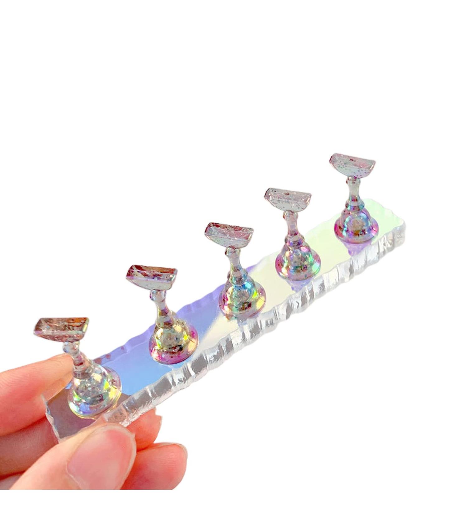 Asukohu Nail Holder Practice Nail Art Nail Holder For Acrylic Nails Painting Nails Practice Display Stand Acrylic Nail Nail Art Display Stand Clear Fantasy - Buy Online on SooperMarket.com