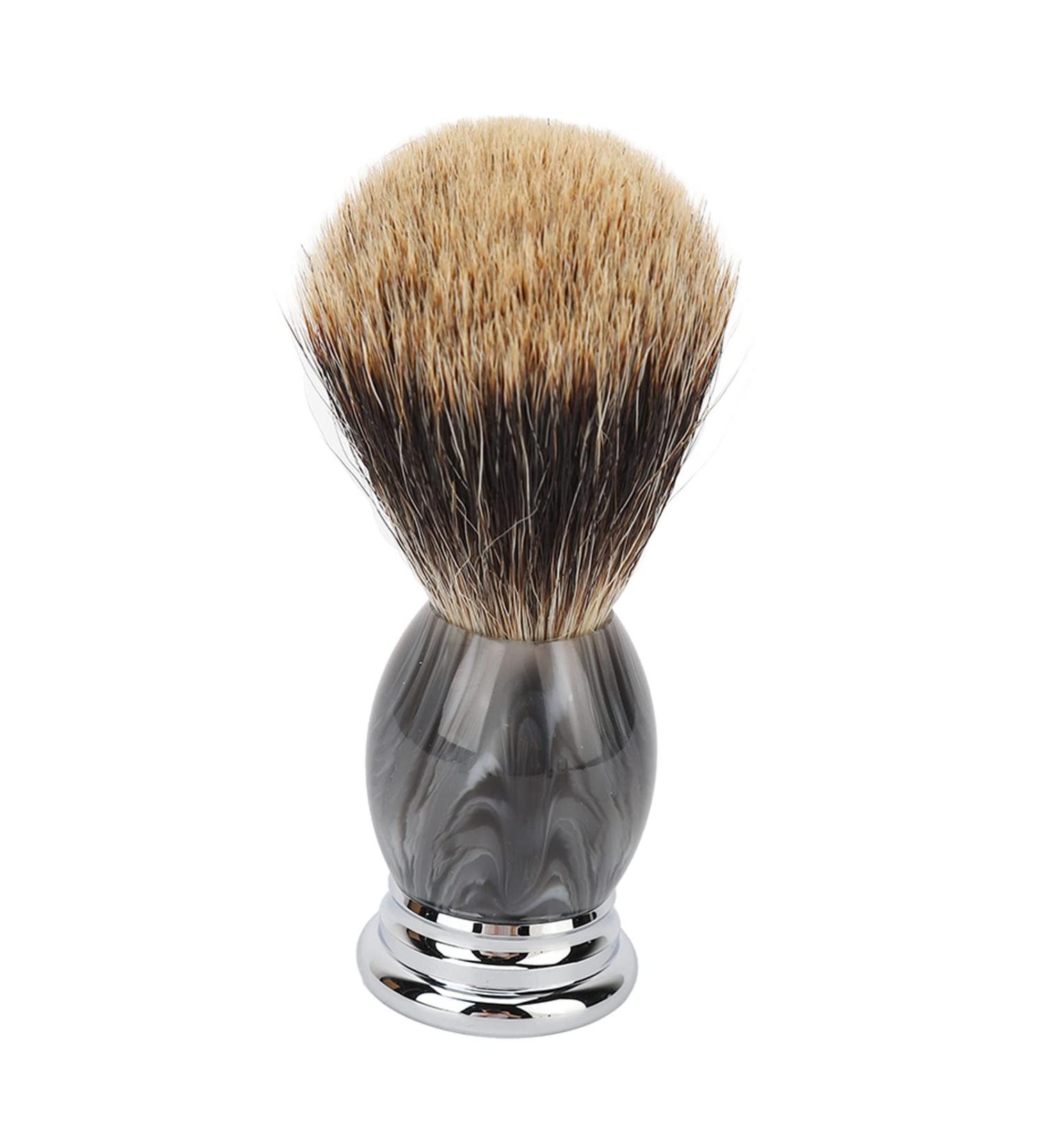 Premium Synthetic Shaving Brush for Men - Harz Bart Aluminum Alloy Grip | Perfect for Salon & Home Use - Buy Online on SooperMarket.com