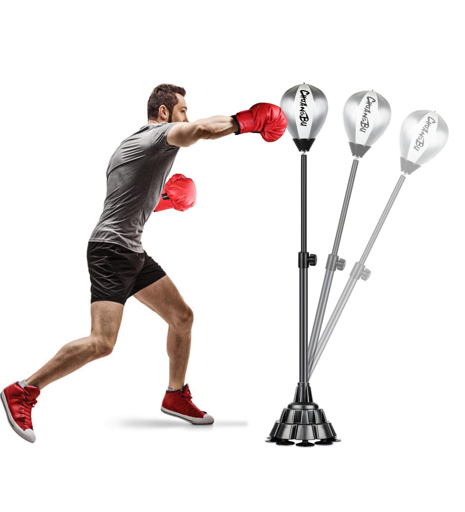 DobeWow Boxing Bag Kit for Adults and Teens - Adjustable Freestanding Reflex Bag for MMA Training & Stress Relief - Buy Online on SooperMarket.com