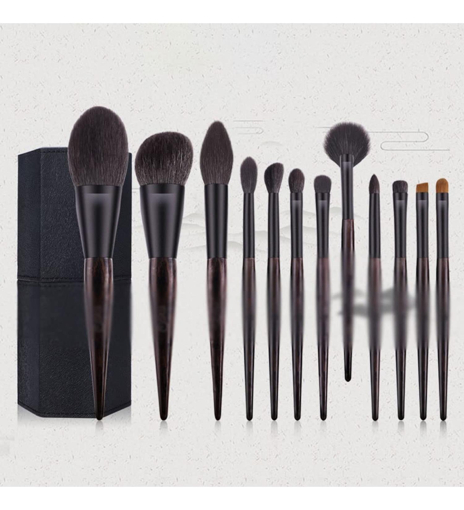 DFHBFG 12-Piece Complete Brush Set - Concealer Spot & Loose Powder Brushes for Flawless Makeup Application | International Shipping Available - Buy Online on SooperMarket.com