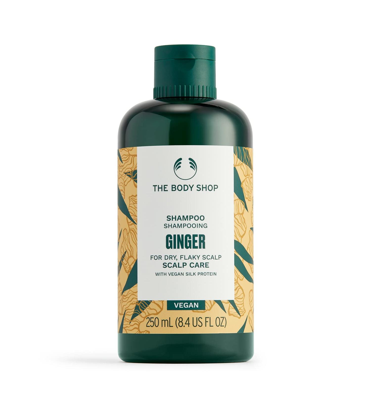 The Body Shop Ginger Scalp Care Shampoo - Vegan Silk Protein - 250ml - Buy Online on SooperMarket.com