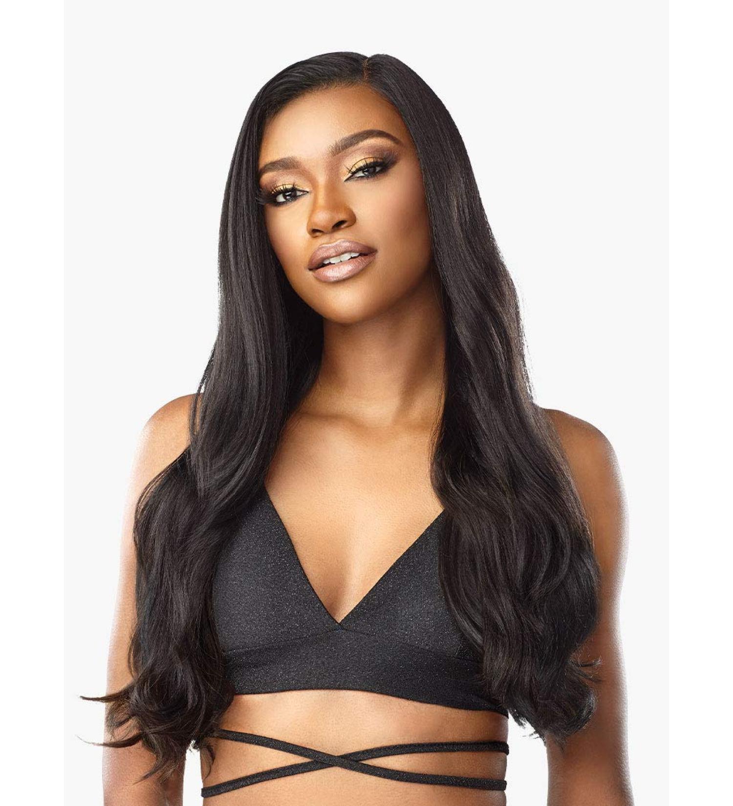 Sensationnel Vice Lace Front Wig - HD Transparent Lace, Pre-Plucked Hairline, 5 Deep Part - Vice Unit 02 (1B) - Buy Online on SooperMarket.com