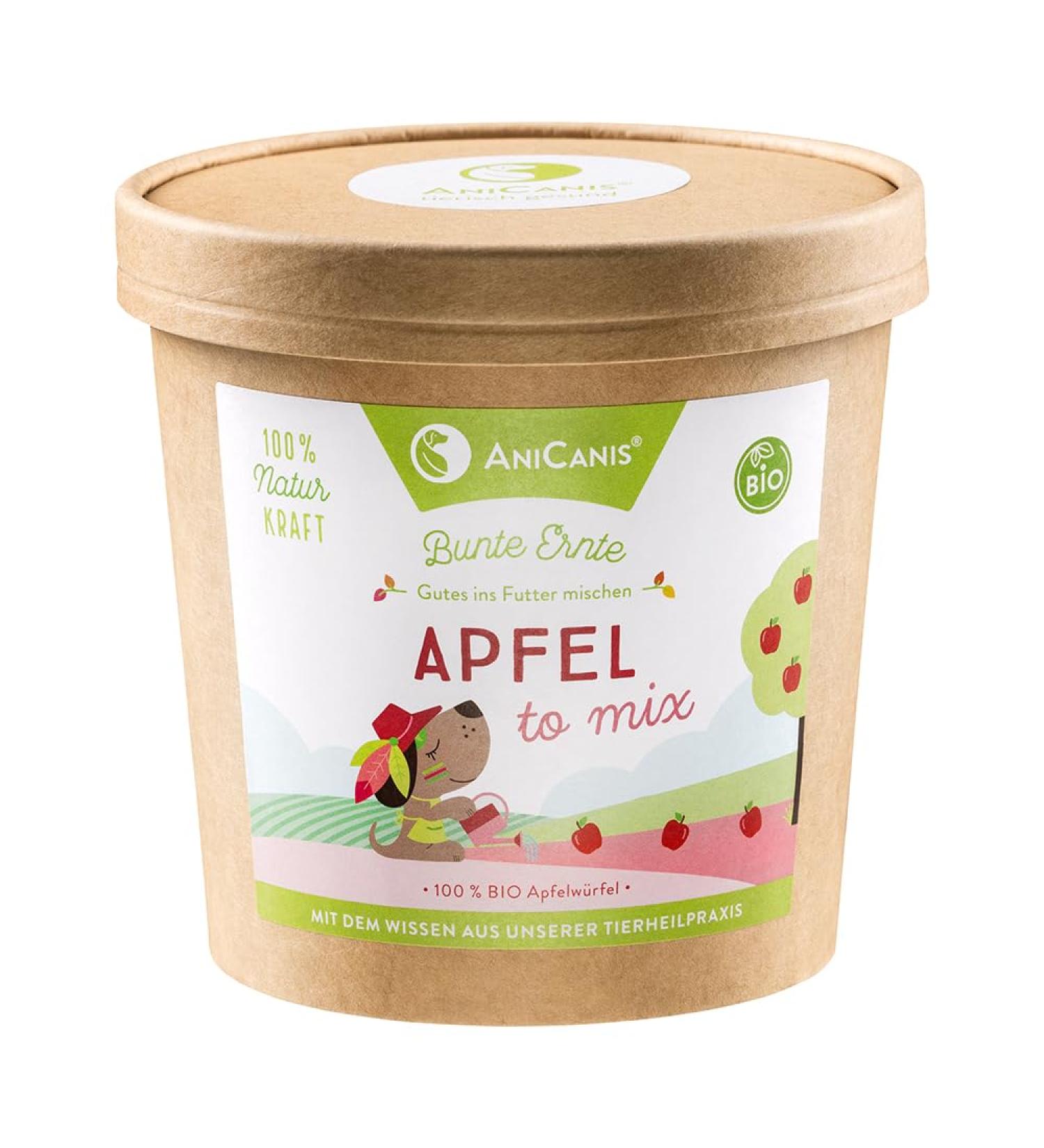 AniCanis Organic Apple Cubes for Dogs - Dried Apples Fruit BARF Food Supplement | 175g Healthy Dog Treats - Buy Online on SooperMarket.com