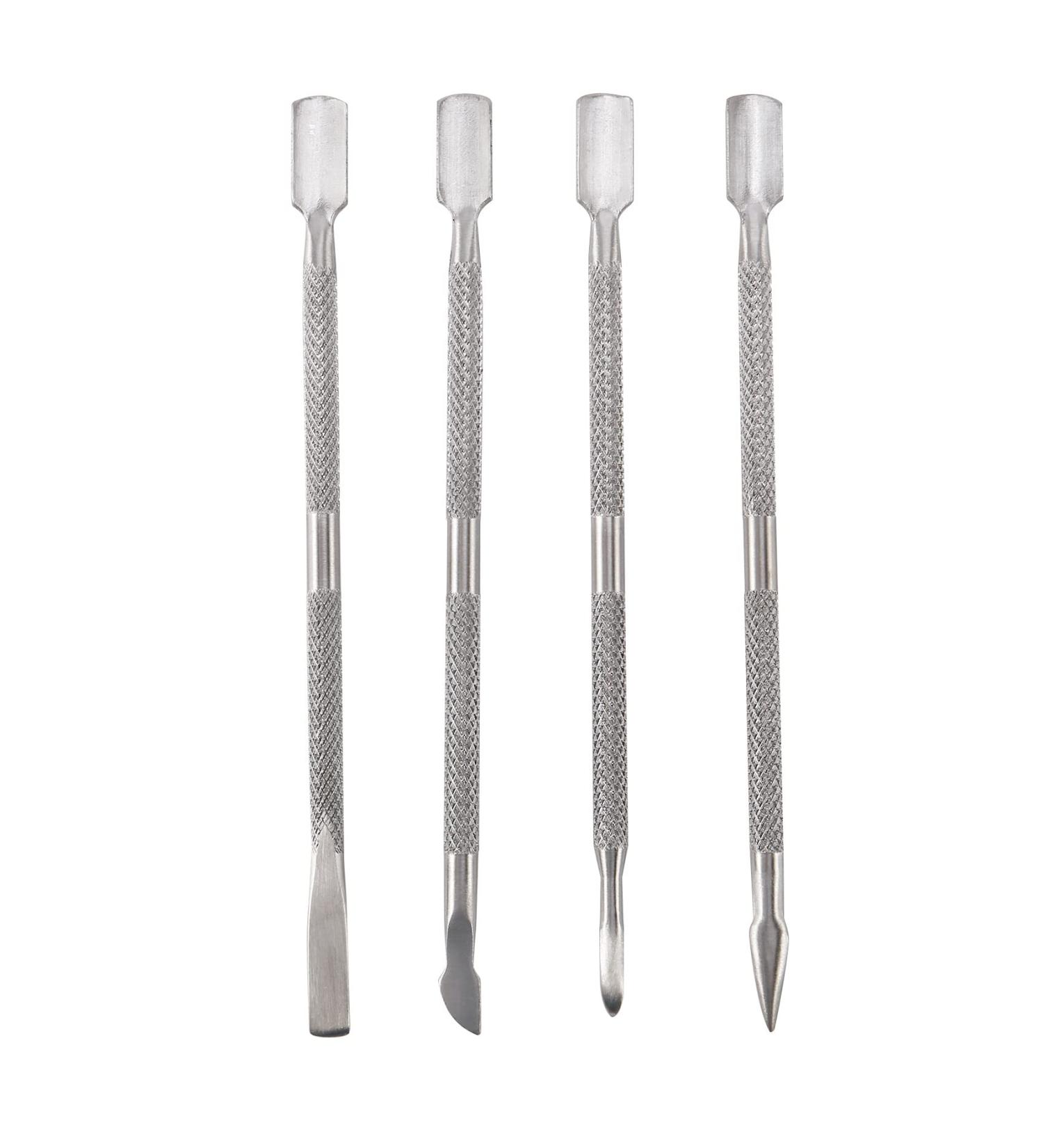 1 Set of 4 Removal Tool for UV Manicure Cuticle Cutter (4 Pieces Silver) - Buy Online on SooperMarket.com