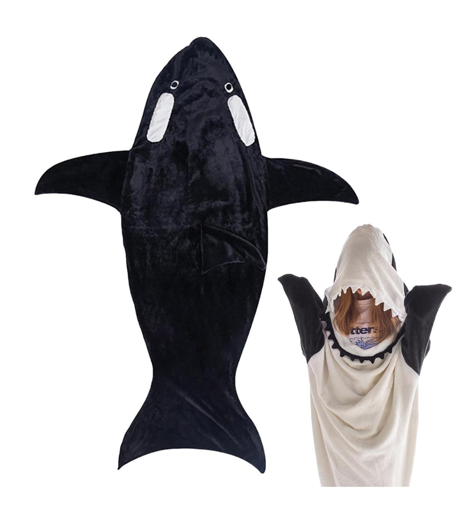 XXL Whale Blanket & Sleeping Bag | Super Soft Flannel Cuddly Blanket for Adults & Teens | Perfect Gift for Whale Lovers - Buy Online on SooperMarket.com