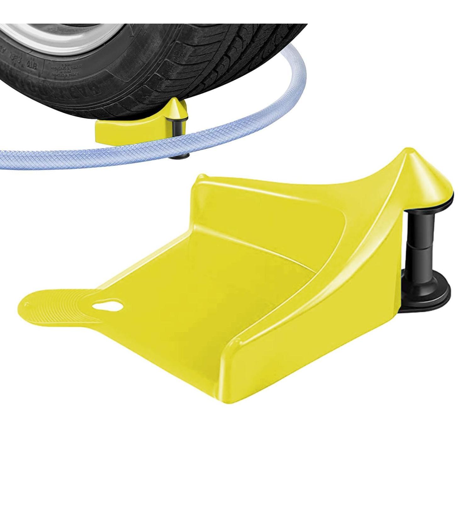 Samuliy Hose Guide for Car Wash Anti-Friction Washer Hose Protection for Garden Watering - Avoid Snagging Stucking Under Tire or Wheels for Agriculture Car Washing Gardening Yellow - Buy Online on SooperMarket.com