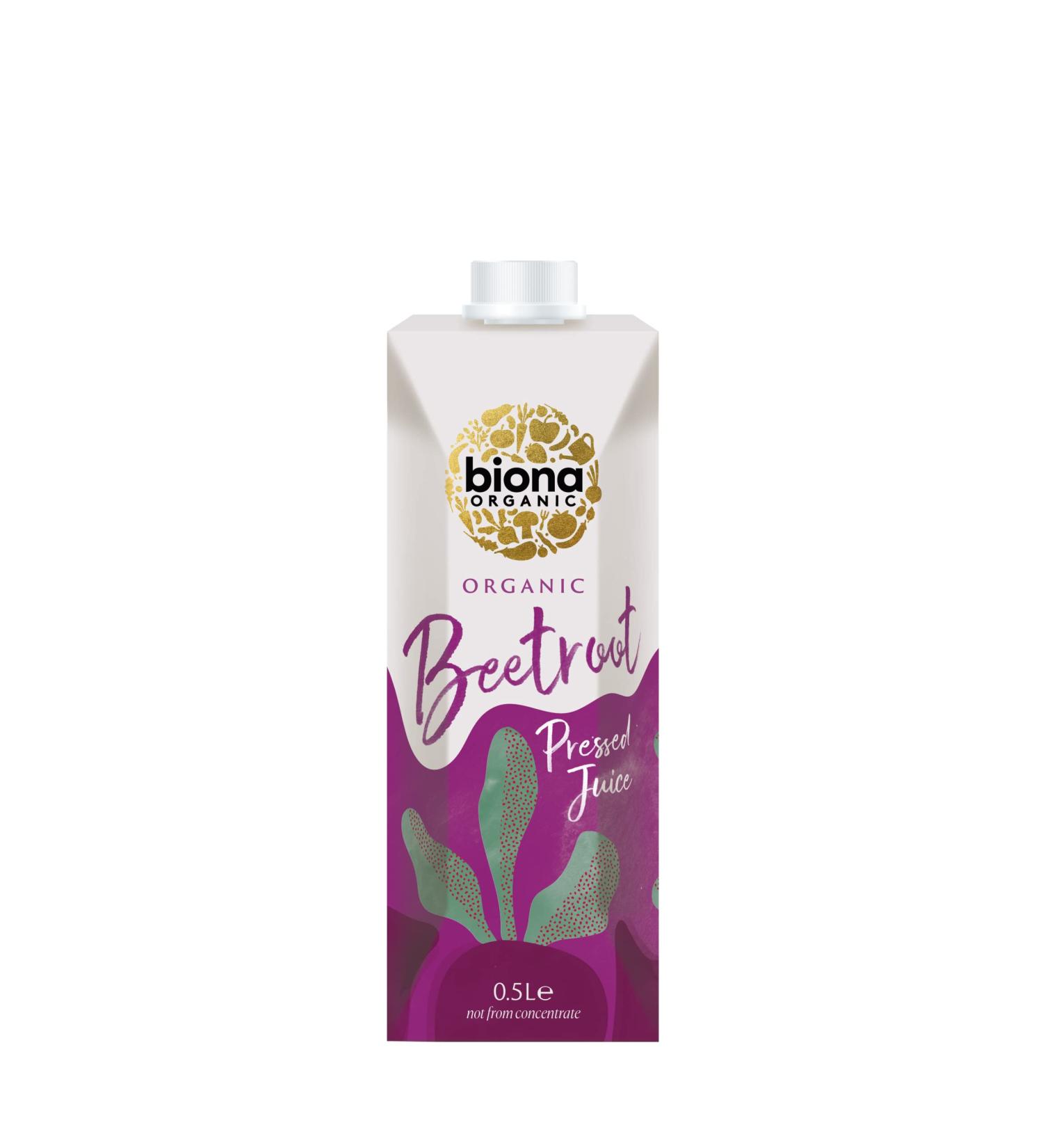 Biona Organic Beetroot Juice - Pressed 4x0.5L
