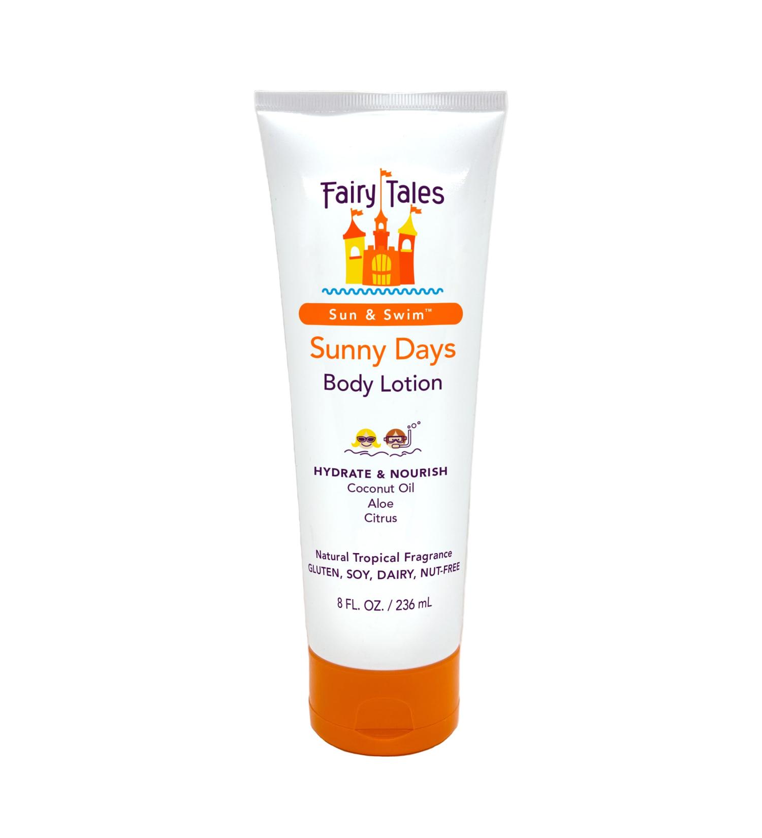 Fairy Tales Sun & Swim After Sun Lotion for Kids - Hydrating Aloe & Coconut Oil Care - 8 oz - Buy Online on SooperMarket.com