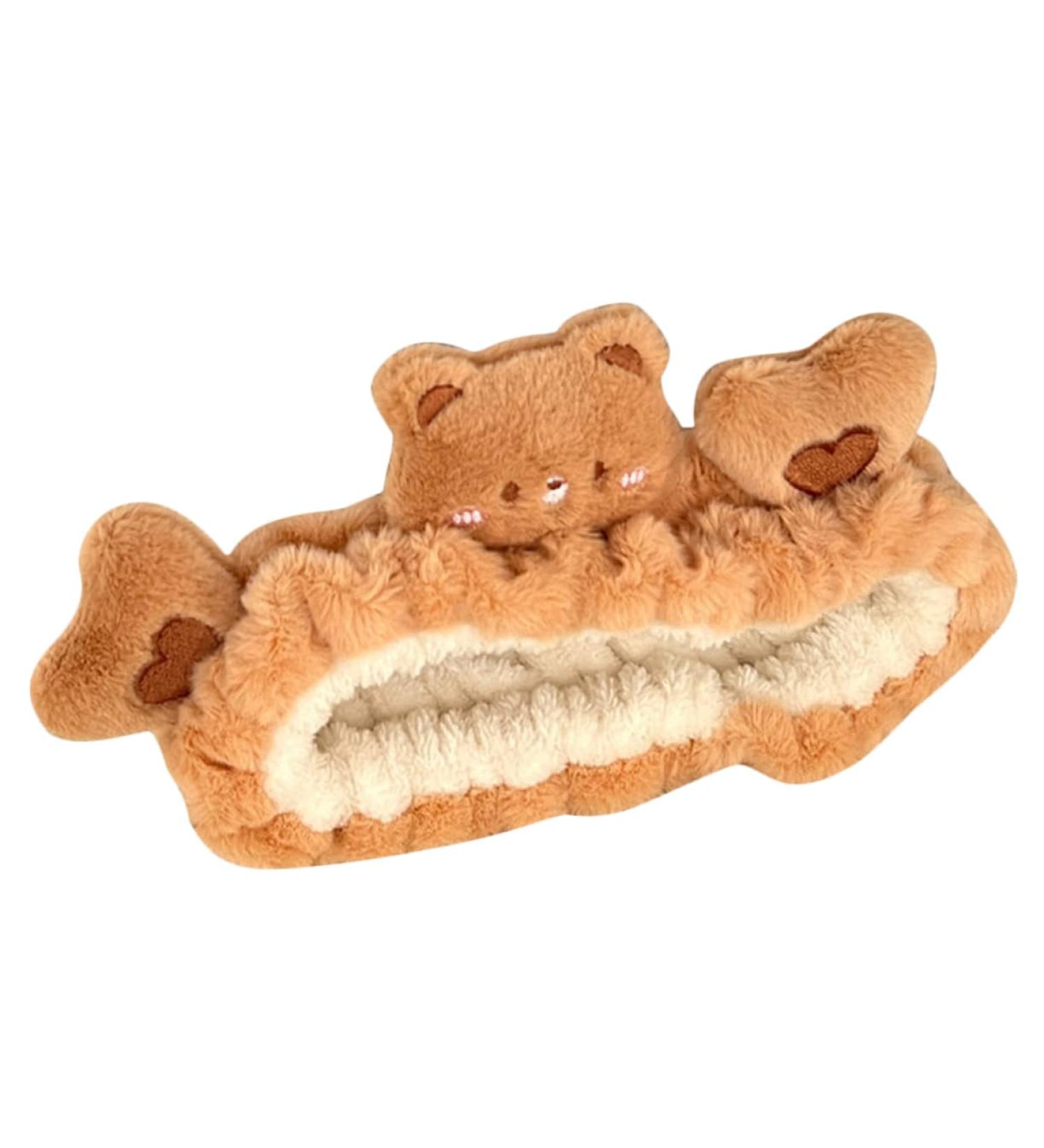 PLAFOPE Bear Face Wash Headband Make up Headbands Bear Headband Spa Hair Band Facial Headbands Spa Headbands Headband for Washing Face Skincare Headbands Makeup Headband - Buy Online on SooperMarket.com