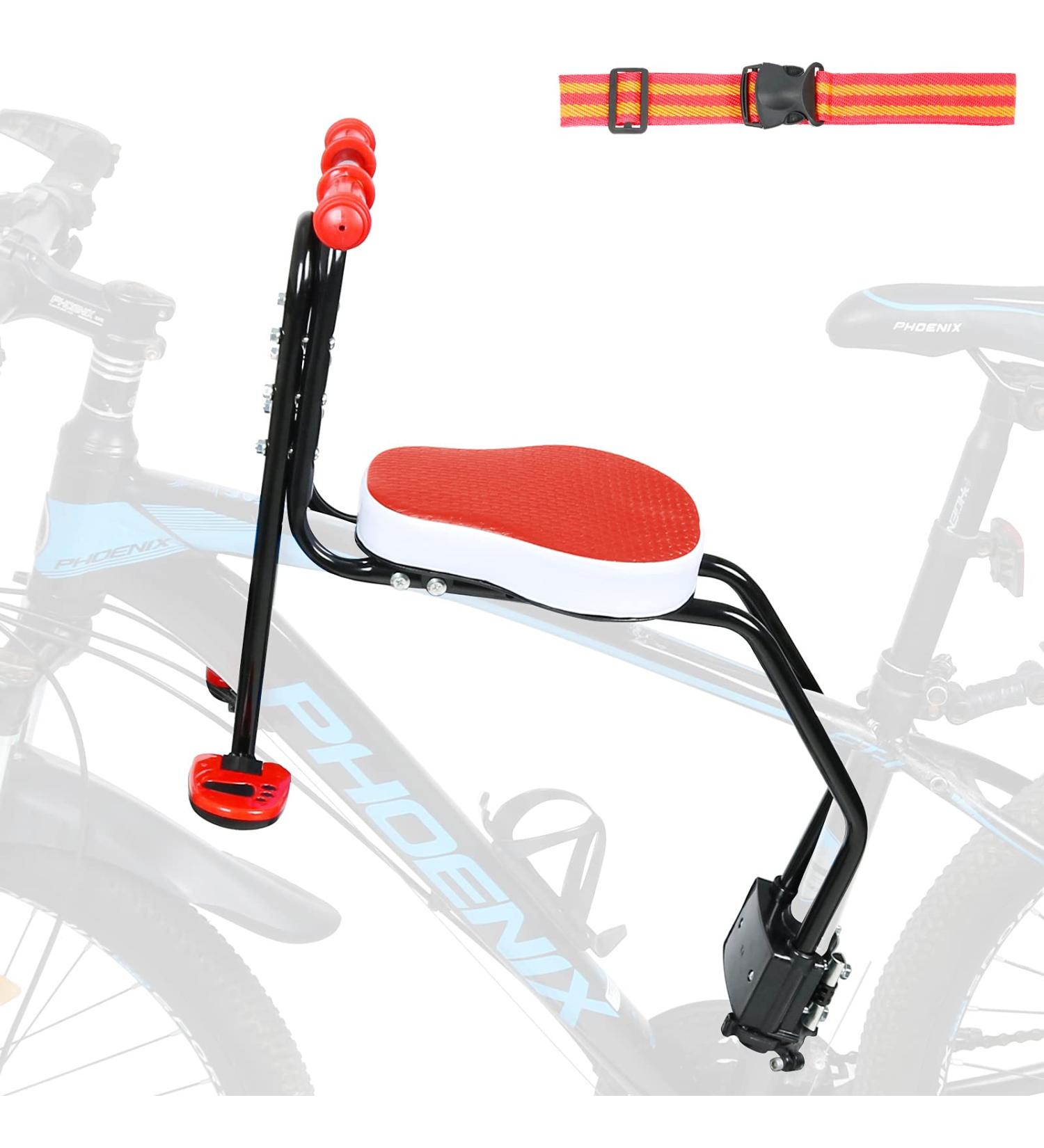Innolife Child Bike Seat | Front Mounted Bicycle Carrier for 3-6 Years Kids | Foldable Pedals & Handrail Included - Buy Online on SooperMarket.com