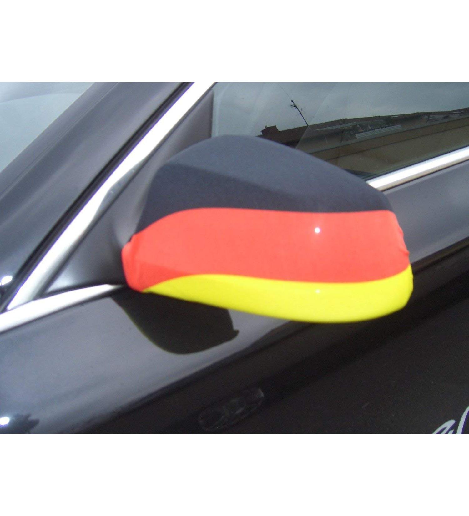 EXTERIOR MIRROR FLAG GERMANY 2 pieces - GERMAN car mirror flag - mirror car cover special car AZ FLAG