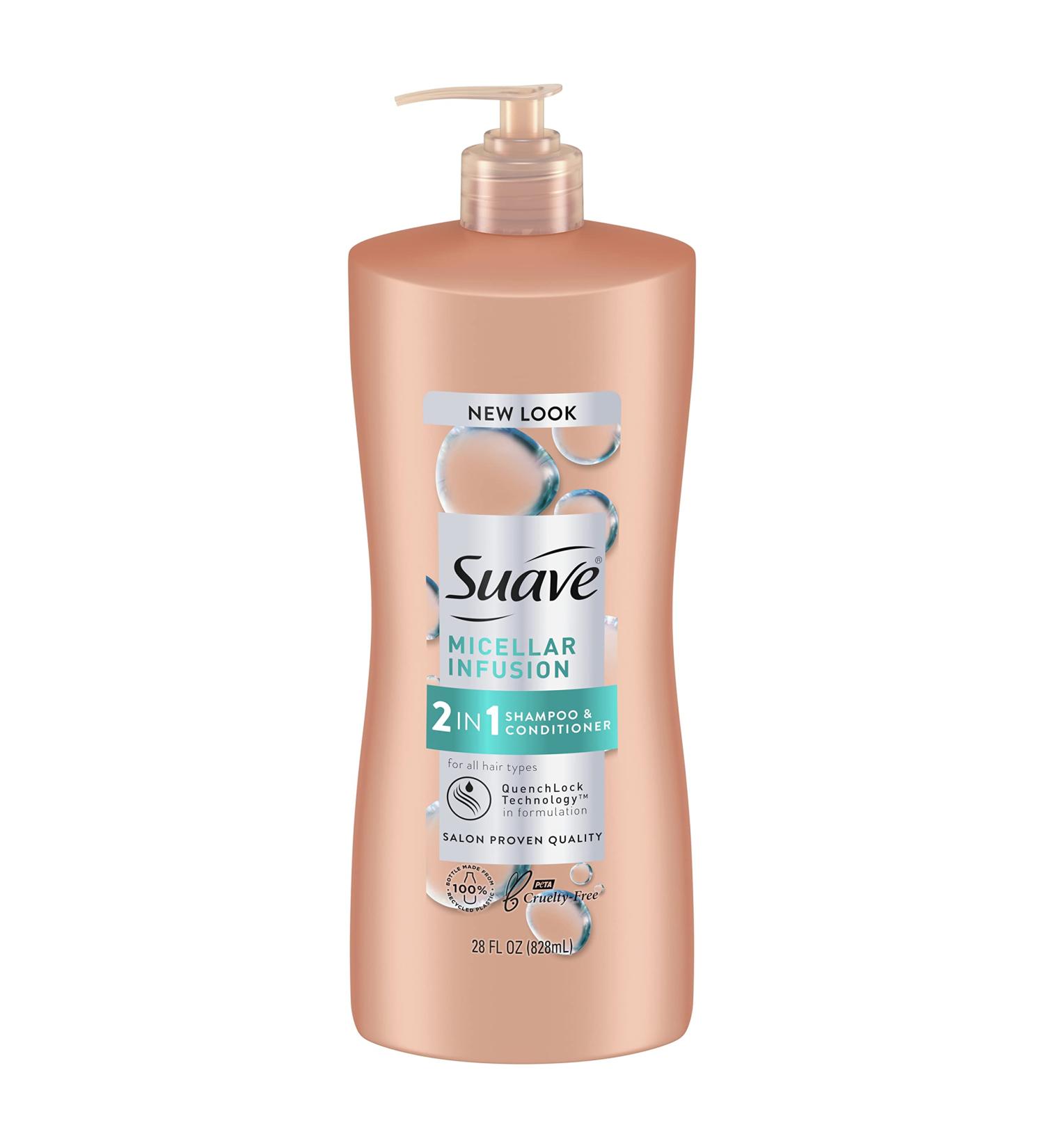 Suave 2 in 1 Shampoo and Conditioner - Micellar Infusion for All Hair Types | 28 oz - Shop Internationally - Buy Online on SooperMarket.com
