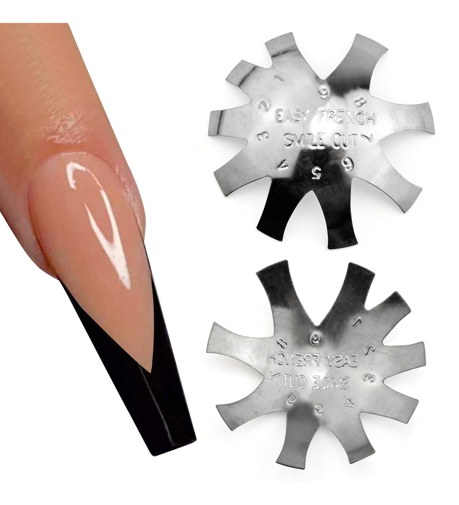 Rainbow French Smile Line Cutter - Professional V Shaped Manicure Tool HJ-NAT197-FS09 - Buy Online on SooperMarket.com