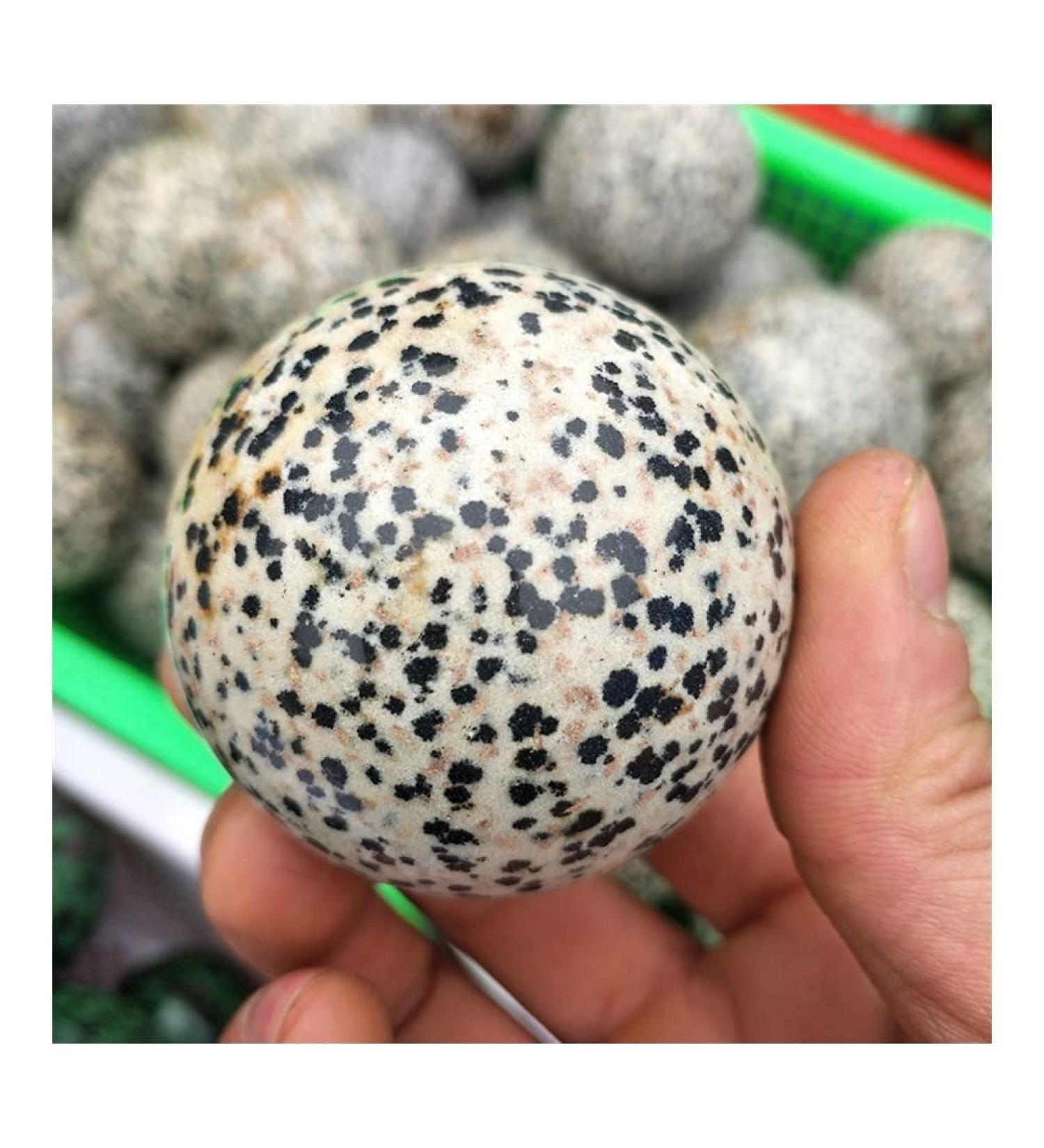 Crystal Meditation Healing Natural Speckled Stone Crystal Ball as a Wedding Decoration Furniture Decoration Meditation Crystal - Buy Online on SooperMarket.com