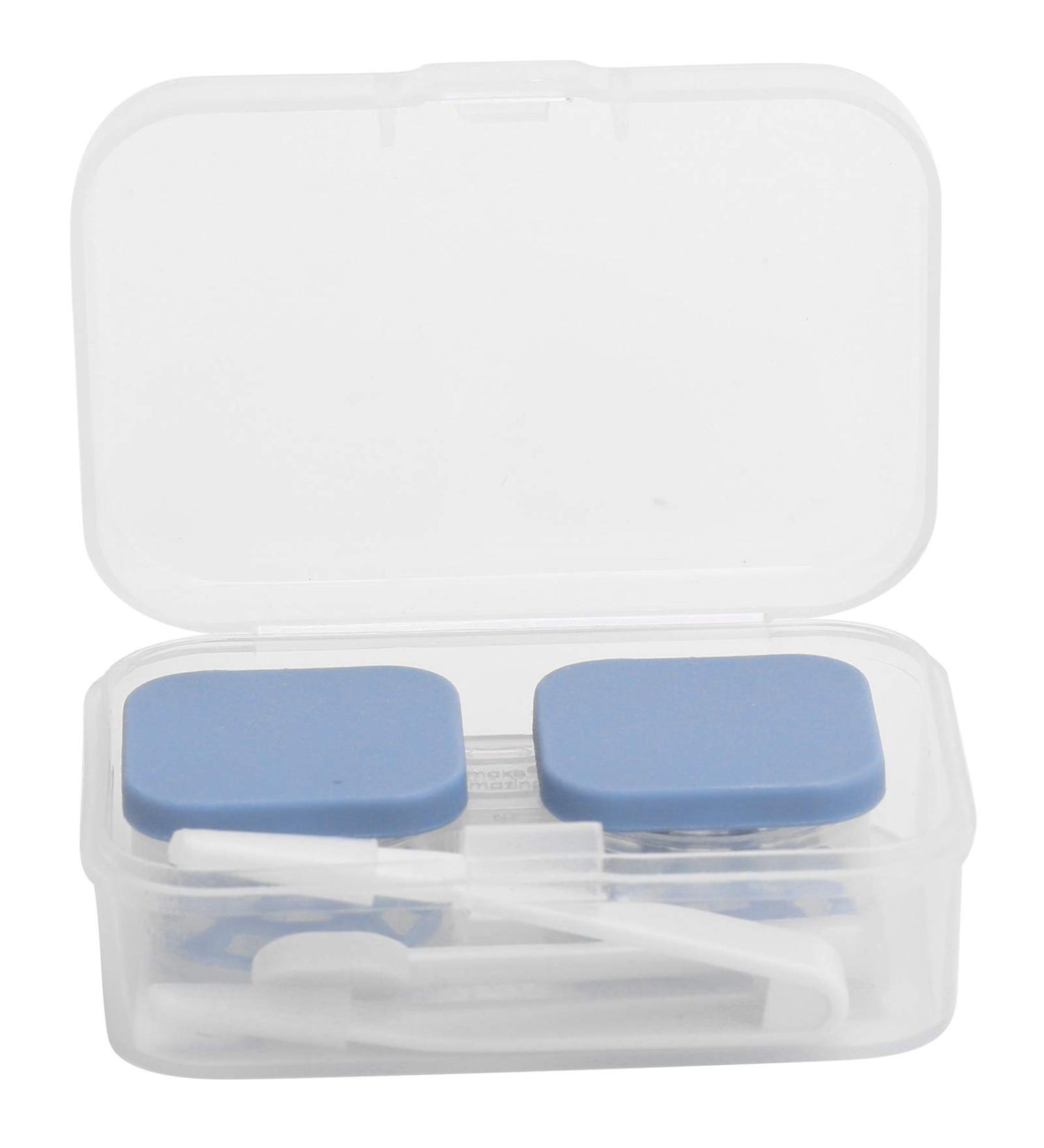 Portable Contact Lens Container & Travel Cosmetic Organizer - Ink Blue - Buy Online on SooperMarket.com