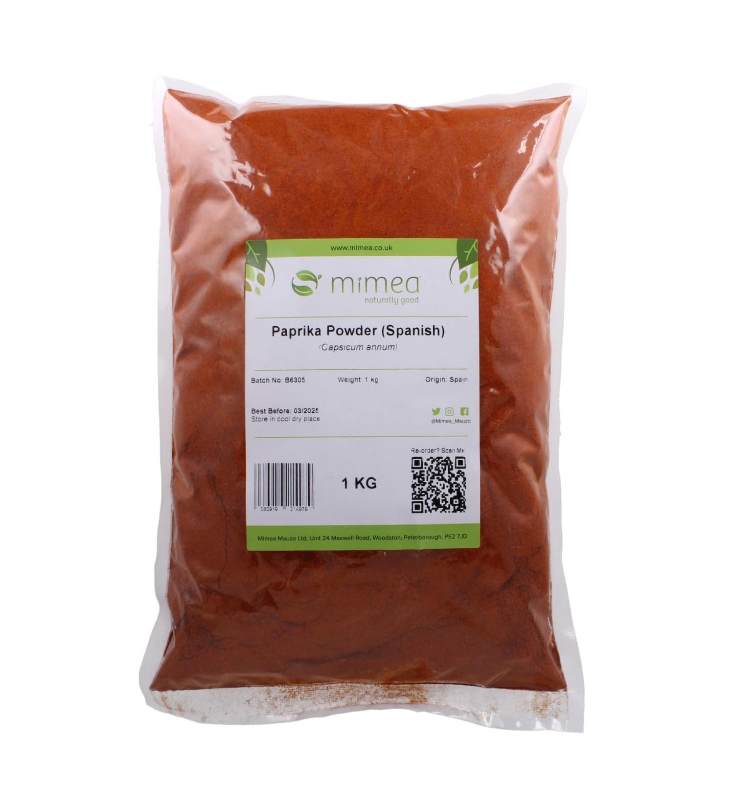 Mimea Paprika Powder (Spanish) 1kg - Quality Ingredients, No Additives, Ideal for Cooking - All Purpose Seasoning - Buy Online on SooperMarket.com