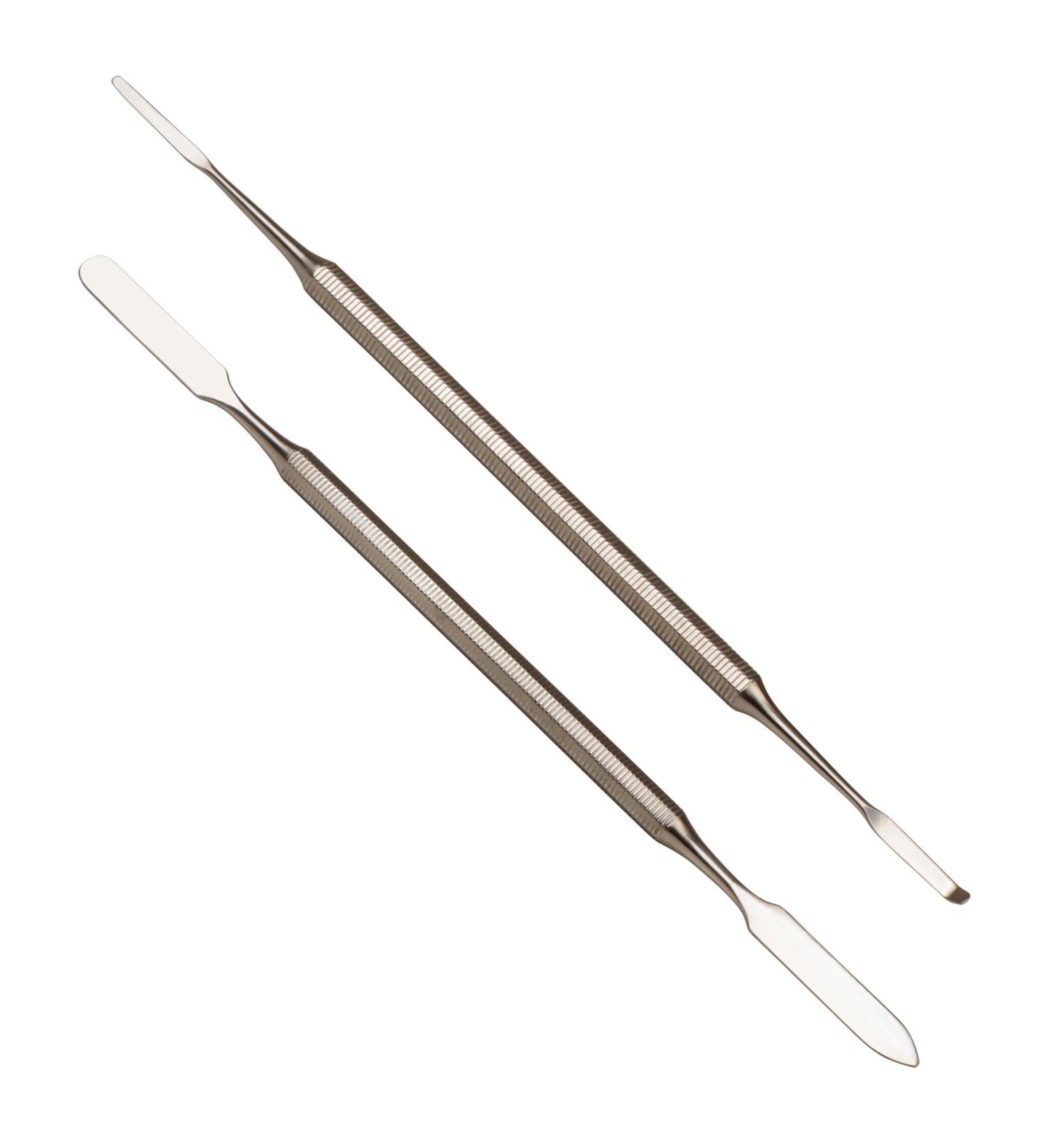 Osinee 2PCS Professional Stainless Steel Makeup Spatula Set - Essential Cosmetic Tools for Eyeshadow Nail Polish Wax & Foundations - Buy Online on SooperMarket.com