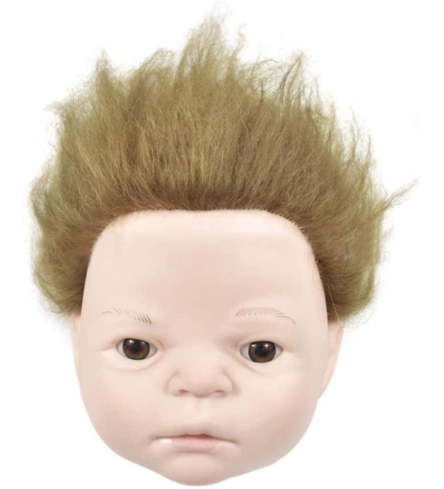 Tailor Puppet Female Adjustable Training Ladder Real Hair Doll Head for Hairdresser Education & Salon Practice - Buy Online on SooperMarket.com