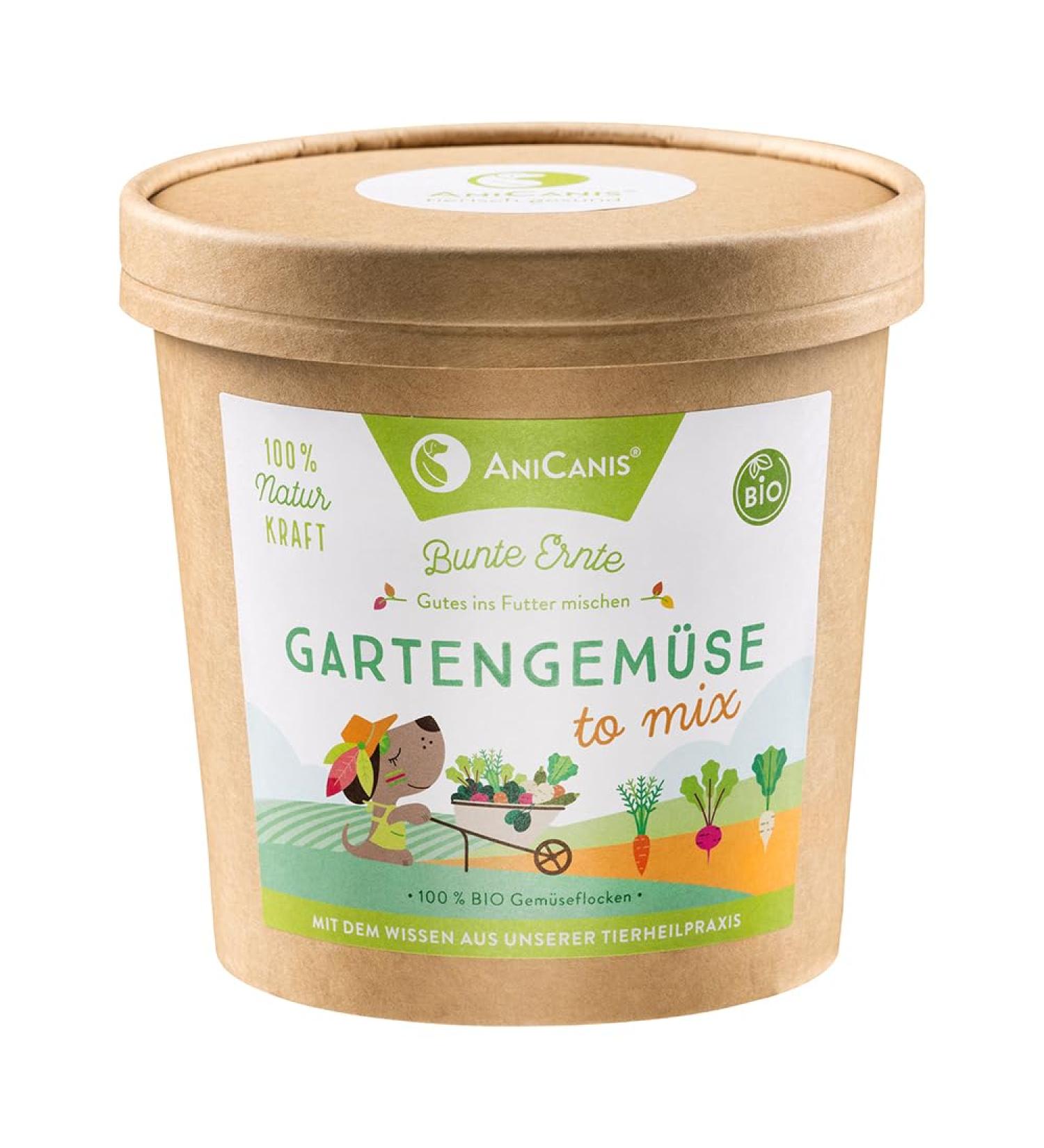 Anicanis Organic Garden Vegetable Flakes for Dogs - Dried Carrots Zucchini Spinach Parsnip & Beetroot - Healthy 175g Vegetable Mix - Buy Online on SooperMarket.com