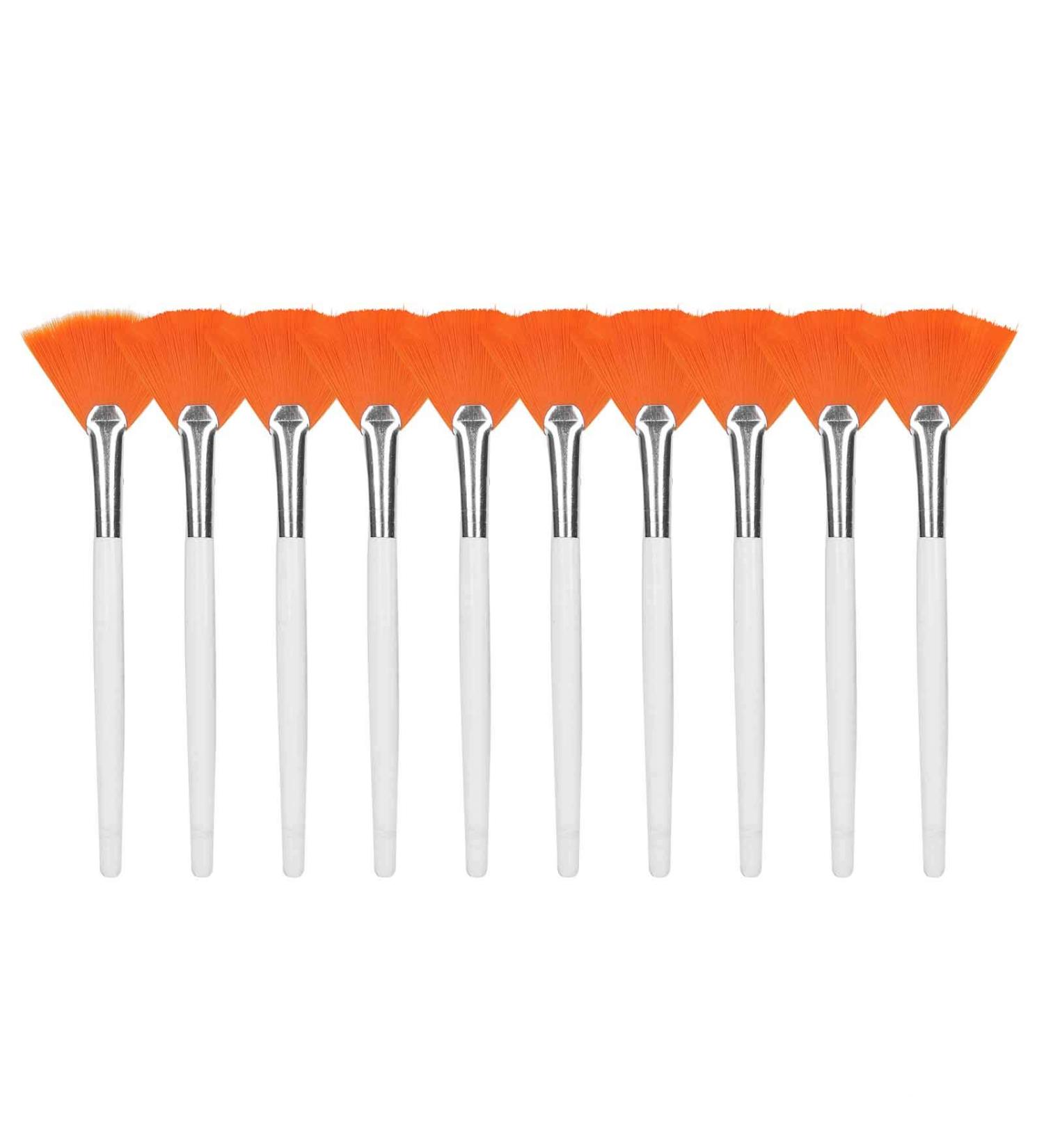 Exquisite Soft and Elastic Fan-Shaped Comfortable Facial Mask Brushes Facial Mask Applicator Brushes for DIY Facial Masks Beauty Salons - Buy Online on SooperMarket.com