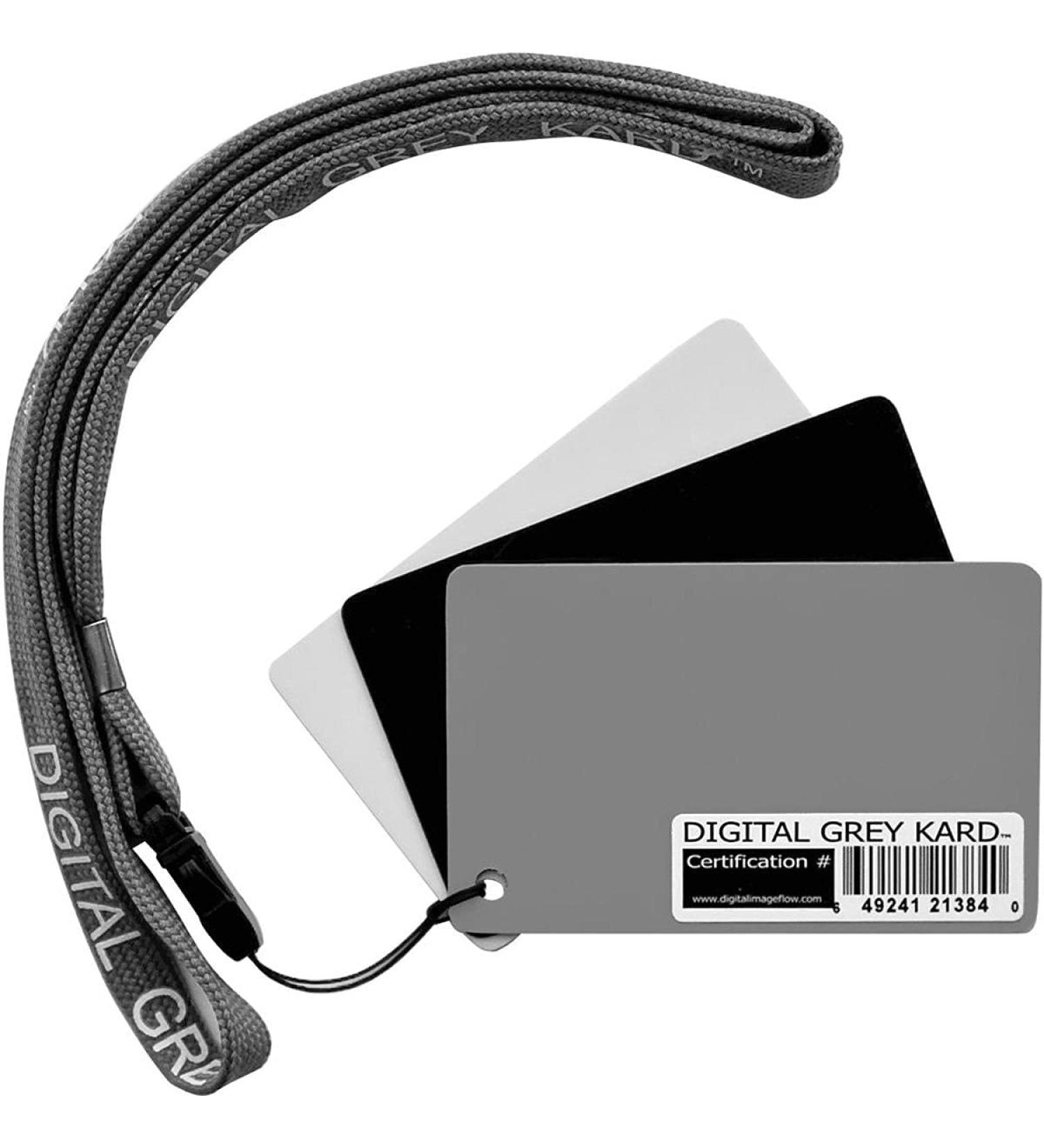 DGK Color Tools White Balance Card Set - Standard Lanyard Included (Set of 3 Cards) - Buy Online on SooperMarket.com