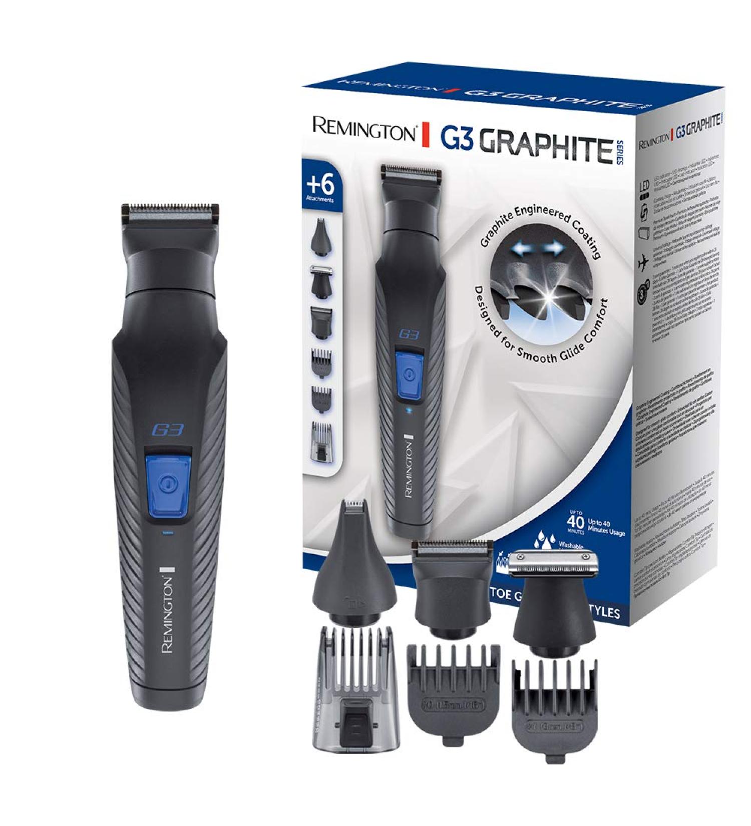 Remington Multi-Hair Clipper G3 - Battery-Operated Beard Trimmer & Hair Clipper with 6 Attachments | PG3000 for Men - Buy Online on SooperMarket.com