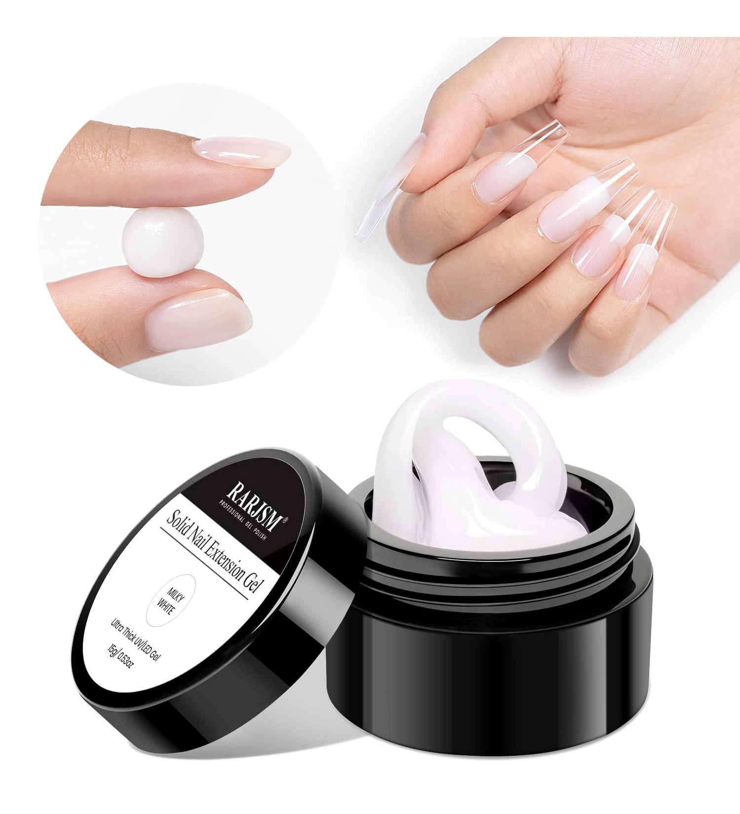 RARJSM Milky White Solid Builder Gel for Nail Extension - 15g - Buy Online on SooperMarket.com
