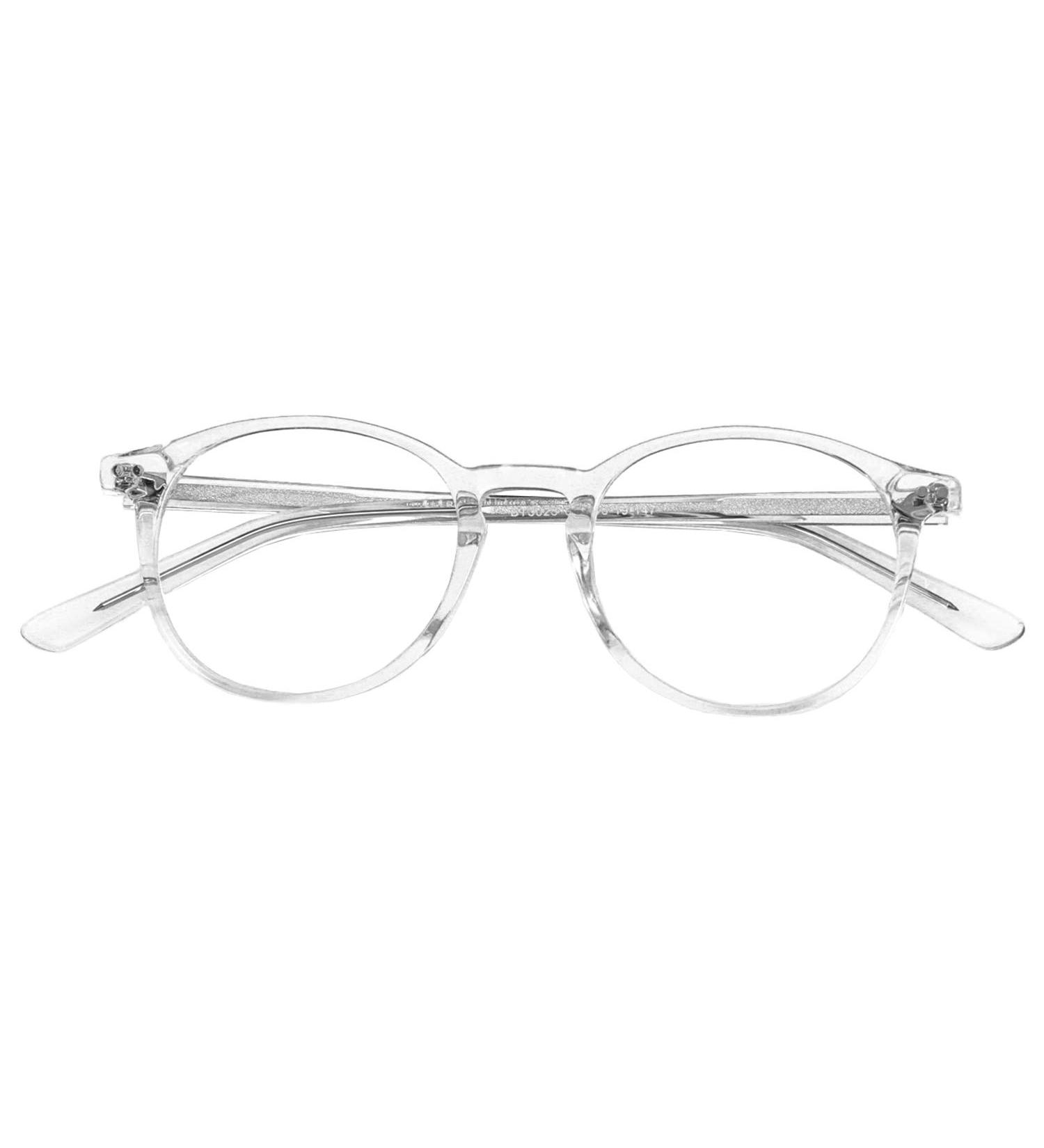 ZENOTTIC Vintage Round Glasses Frame - Retro Clear Lens Nerd Glasses for Women & Men | C4 Transparent - Buy Online on SooperMarket.com