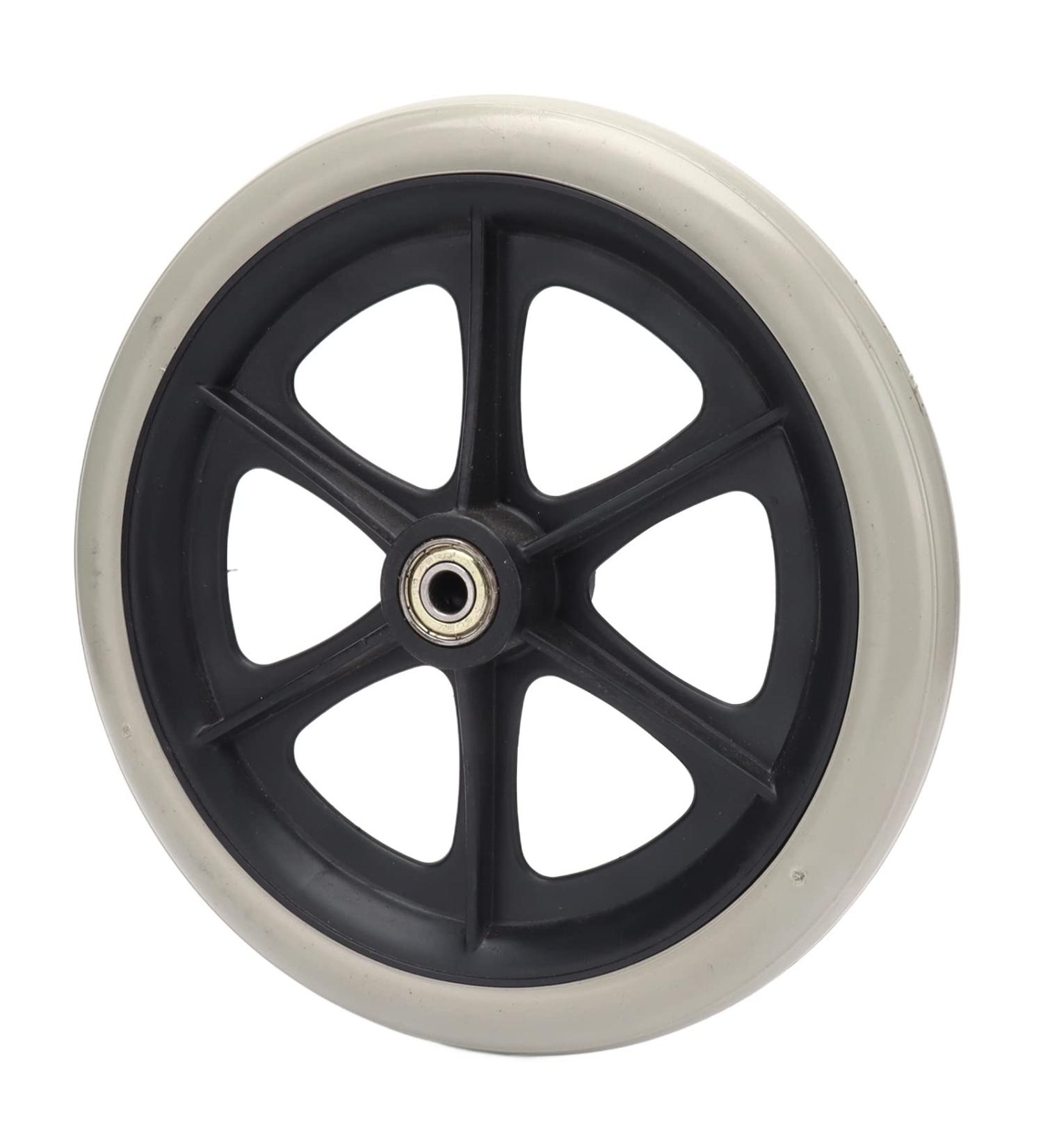 Walker Wheel Replacement Wheelchair Wheel Durability PU Material 8in Diameter Ball Bearing for Wheelchair for Walk - Buy Online on SooperMarket.com