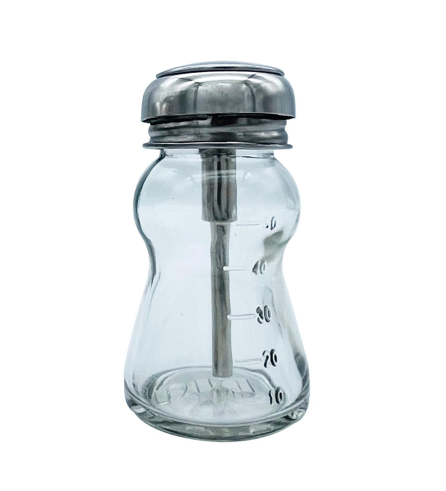 JS&Walk 60ml Clear Glass Pump Dispenser Bottles - Alcohol, Nail Polish Remover, Makeup Remover - Buy Online on SooperMarket.com