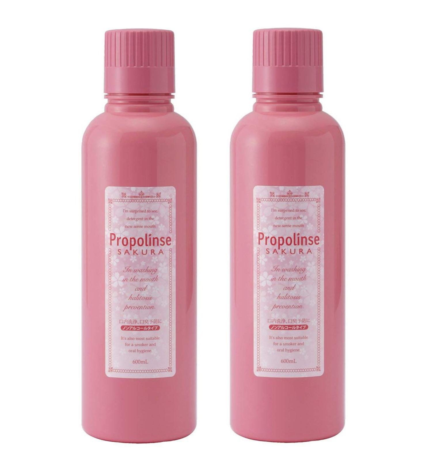 Propolinse Sakura Mouthwash - Pack of 2 (600ml/20.3 fl oz) - Buy Online on SooperMarket.com