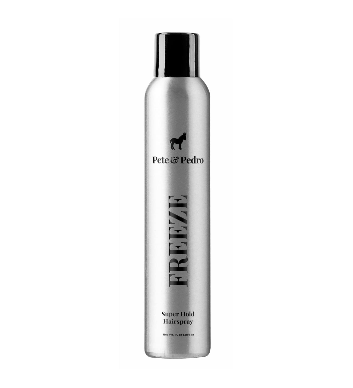 Pete & Pedro FREEZE Hairspray for Men & Women | Super Strong Hold Quick Dry No Stiffness | As Seen on Shark Tank | 10 oz - Shop Now - Buy Online on SooperMarket.com