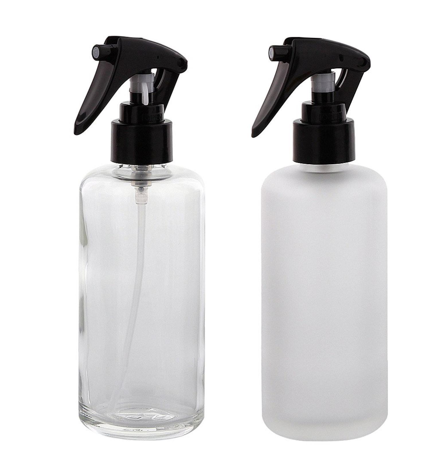 200 ml Glass Spray Bottle Set - 2-Pack Clear & Matt Kosmetex with Atomizer - Perfect for Travel & Home Use - Buy Online on SooperMarket.com