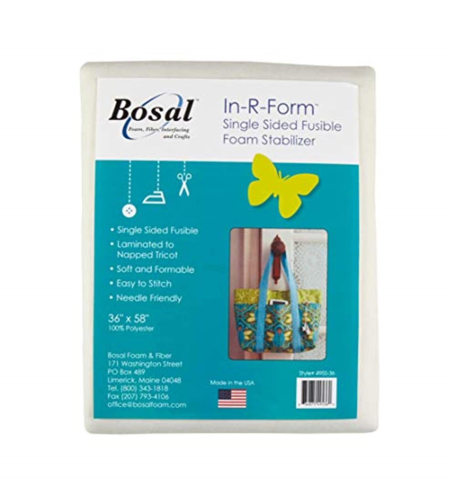 Bosal In-R-Form Single Sided Fusible 1 Yard Foam Stabilizer - Premium Quality for Crafting and Sewing Projects - Buy Online on SooperMarket.com