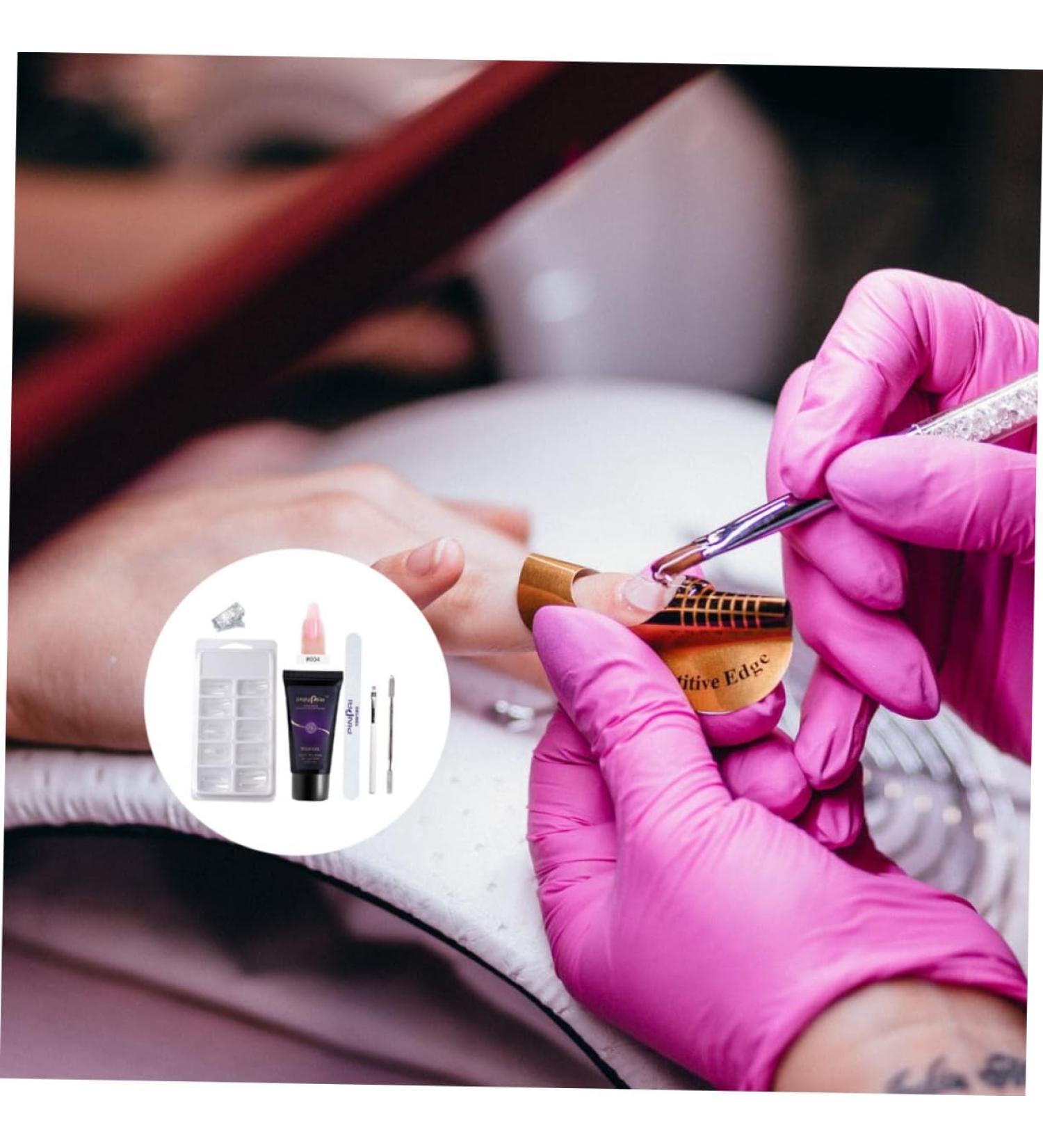 Healeved 2 Sets Nail Extension Glue Set Nail Builder Gel Kit Manicure Kit Manicure Extension Gel Manicure Nail Art Lamp Nail Enhancement Trial Kit Nail Kits Nail Lamp Plastic Strengthen - Buy Online on SooperMarket.com