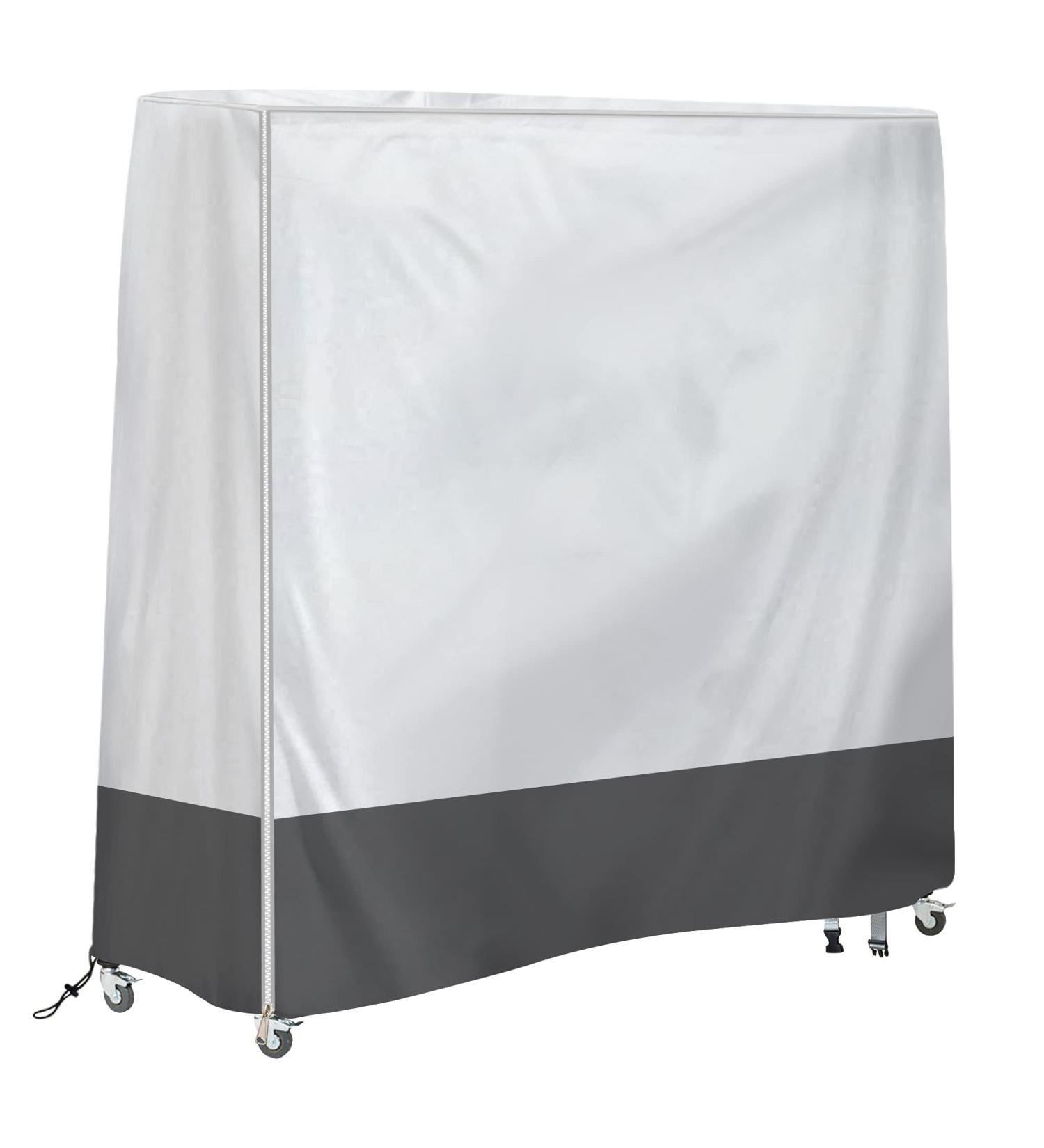 SoGuDio 65IN Ping Pong Table Cover - Outdoor Table Tennis Cover for 64 L x 28/10 W x 68 H Folding Tables - Silver/Gray - Buy Online on SooperMarket.com