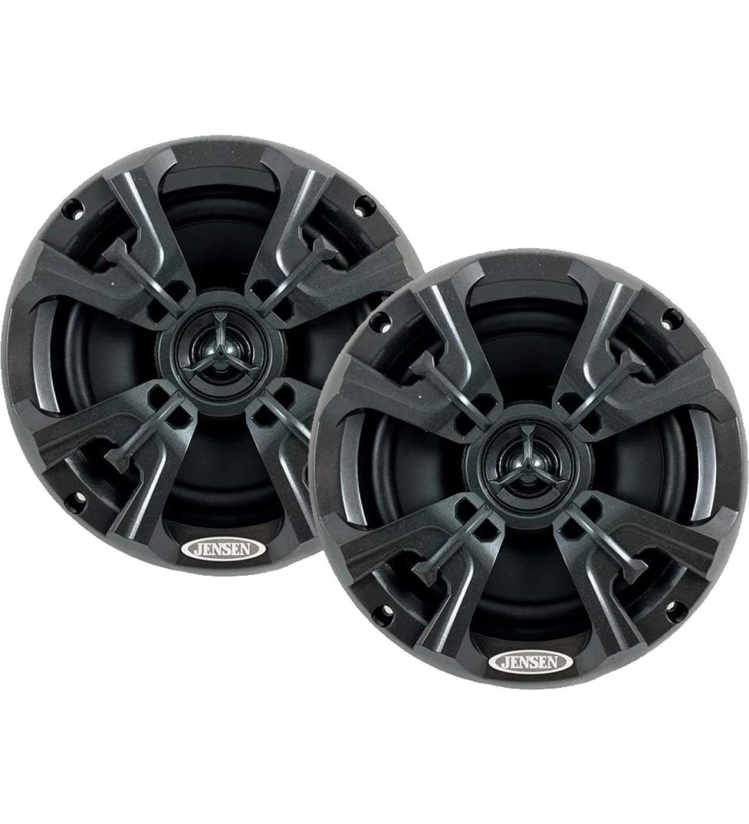 Jensen MSX60RVR 6.5 Marine Coaxial Speakers - Waterproof & UV Resistant (Pair, Graphite Gray) - Buy Online on SooperMarket.com