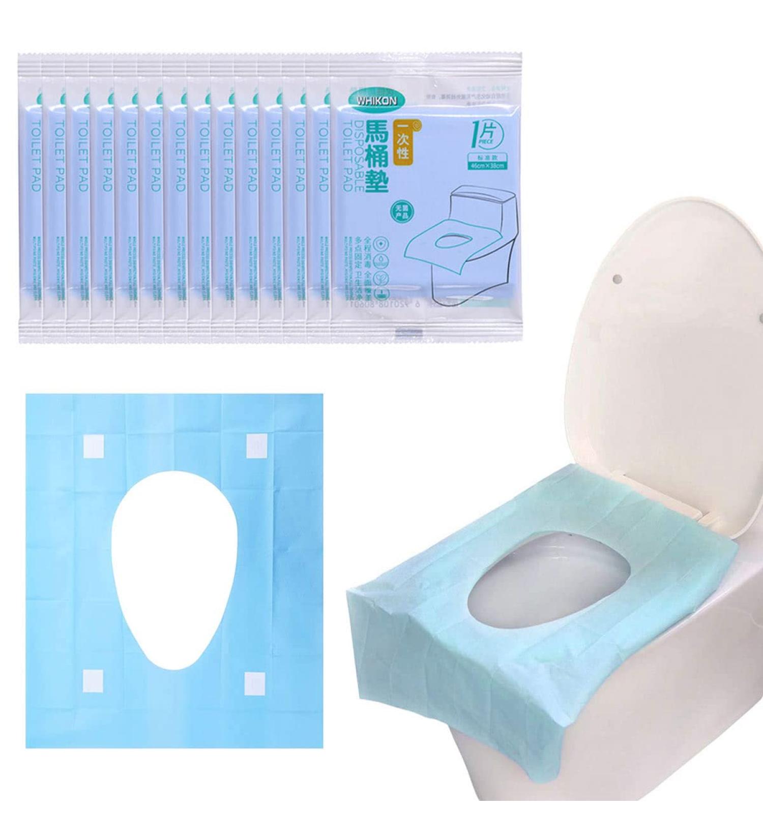 30 Disposable Toilet Seat Covers | Individually Wrapped | Waterproof | Travel, Pregnant, Kids, Toddler Potty Training | Large Size 16x24 Inch - Buy Online on SooperMarket.com
