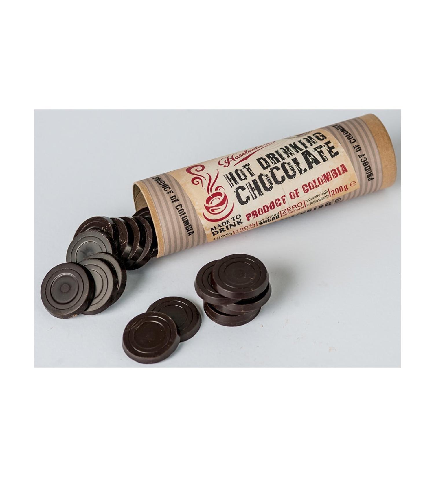 Hasslacher's 200g drinking chocolate drops tube