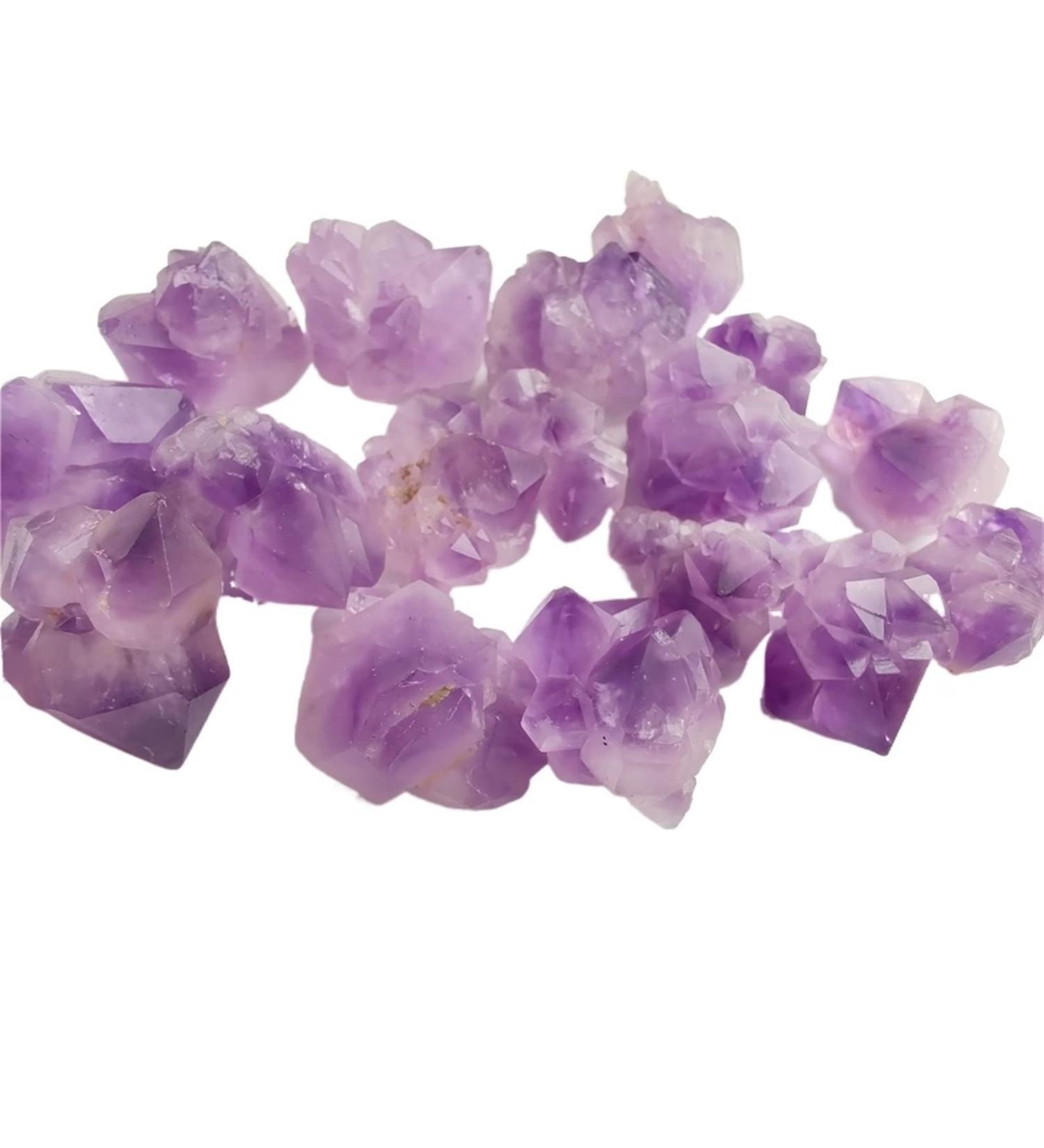 100g Natural Raw Stone Crystal Amethyst Irregular Rock Purple for Specimen Collection Garden Decor Reiki Crystal Stone 1-2cm Purple - Buy Online on SooperMarket.com